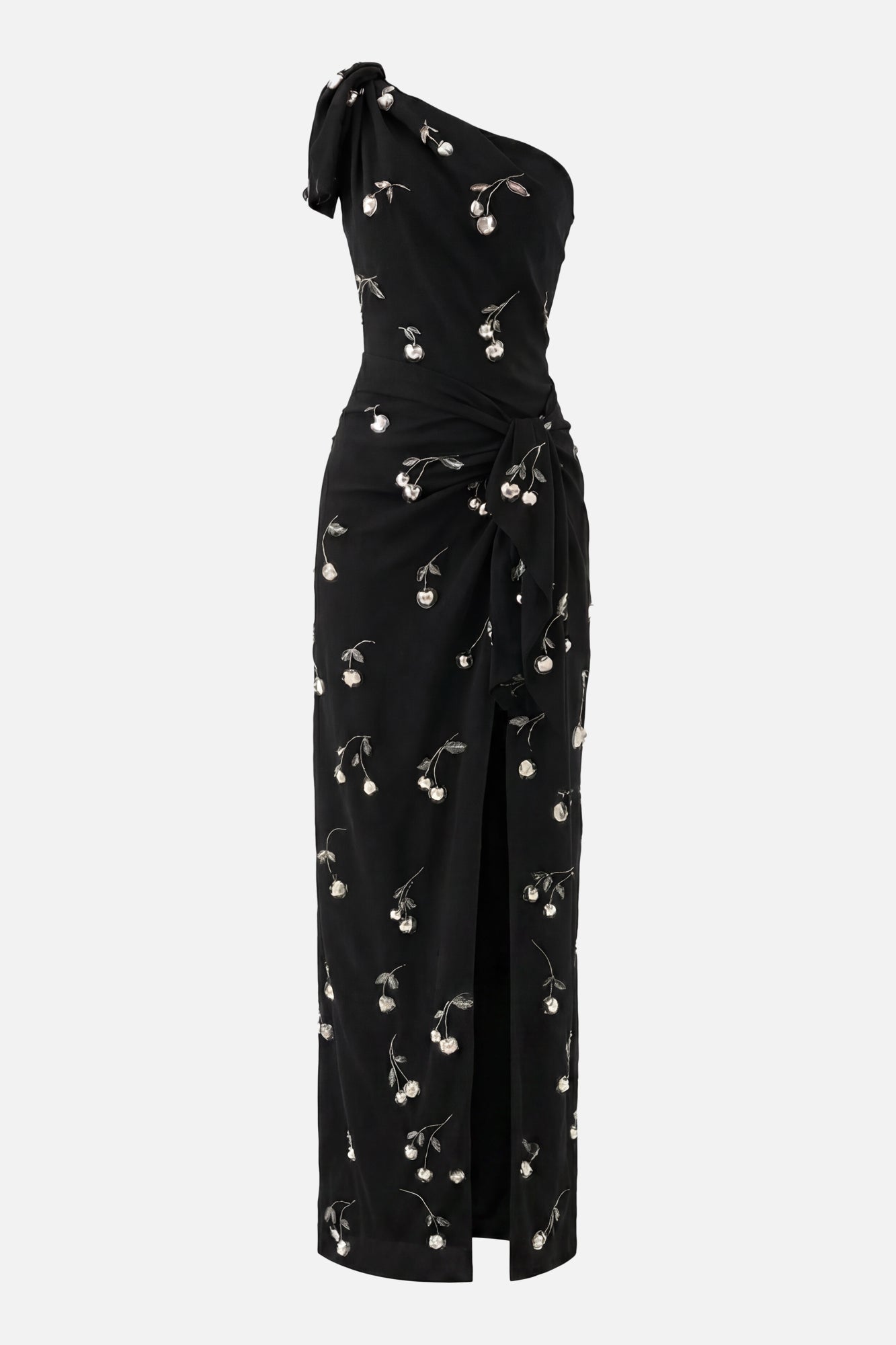 madison beer black dress All Over Cherry Embroidered Dress – MONSE