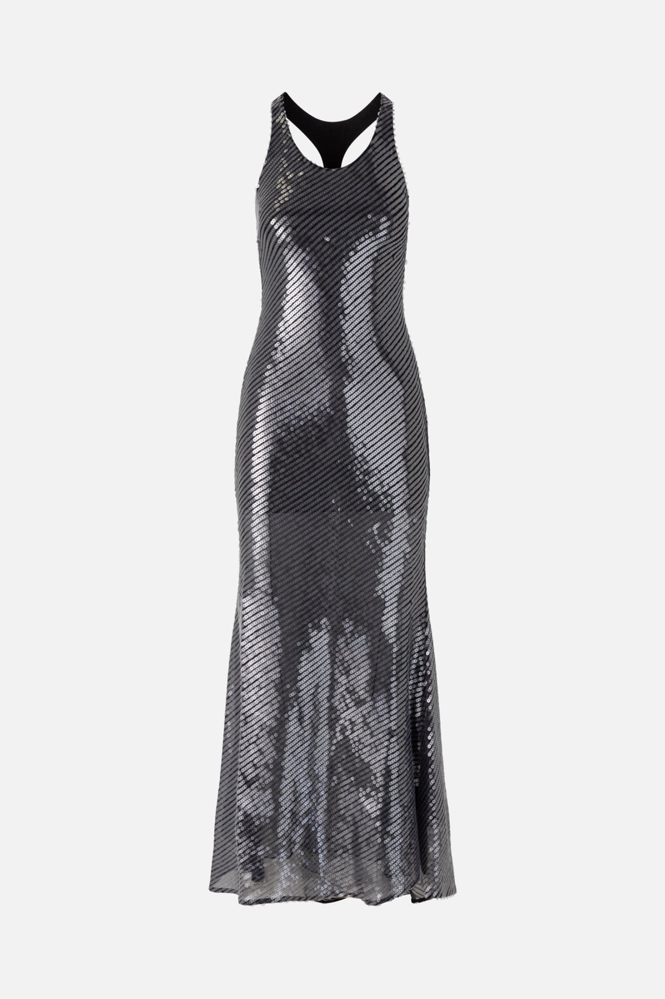 Leather Harness Sequin Dress in Black MONSE Leather Harness Sequin Dress in Black MONSE