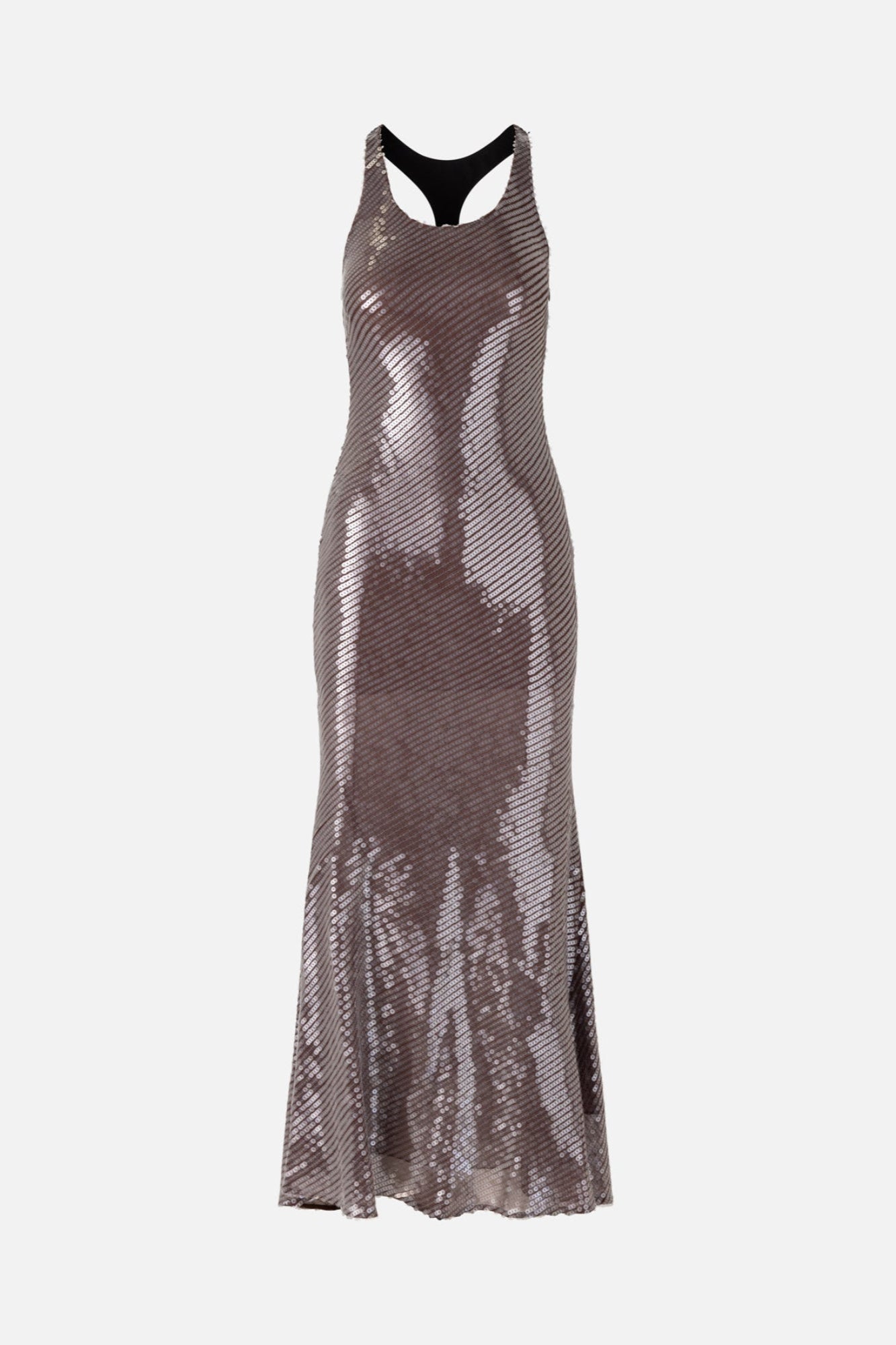 Leather Harness Sequin Dress in Dark Nude MONSE Leather Harness Sequin Dress in Dark Nude MONSE