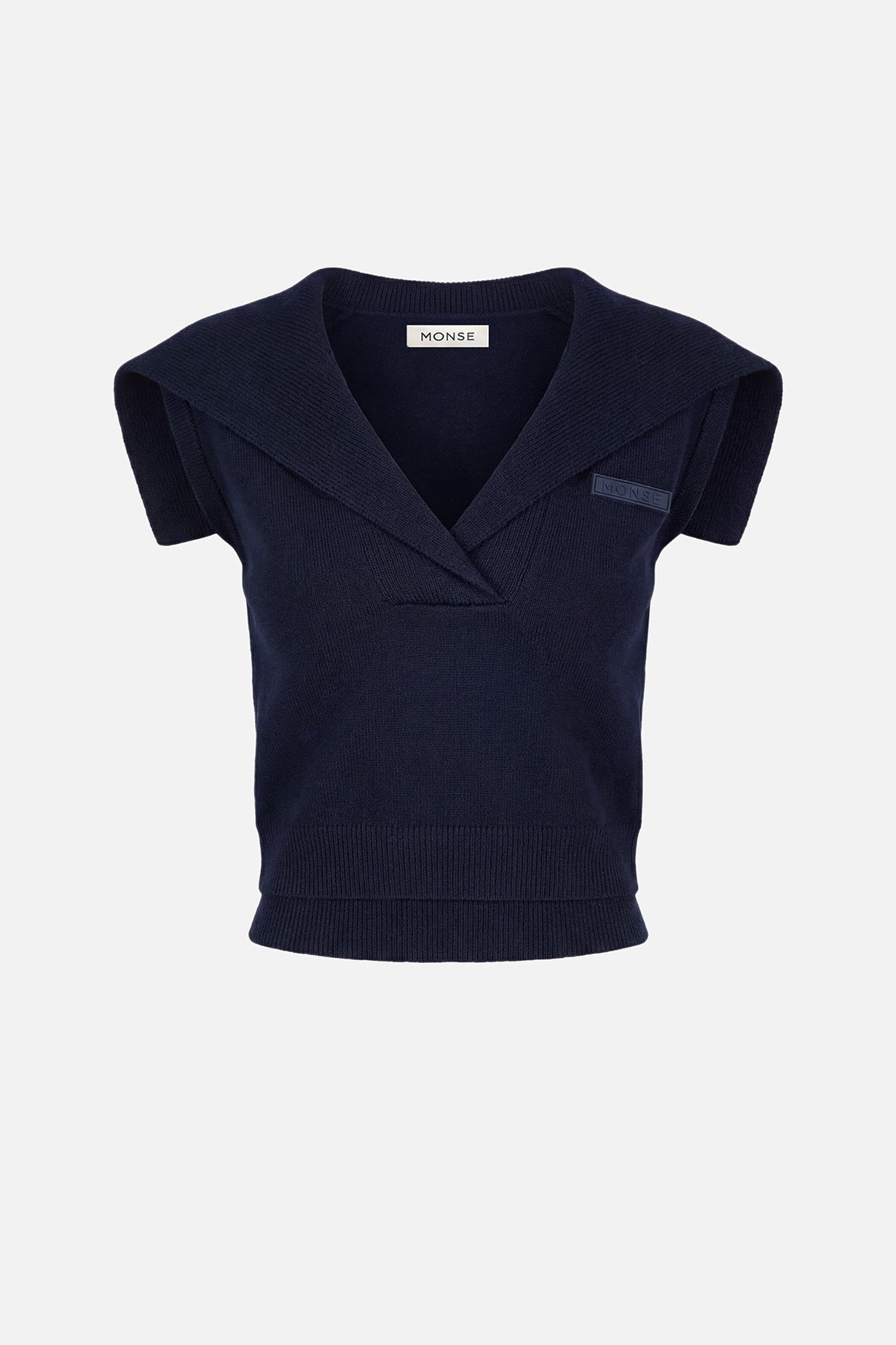 トップス ENFOLD SAILOR COLOR BLOUSE38 Double Sailor Collar Top – MONSE