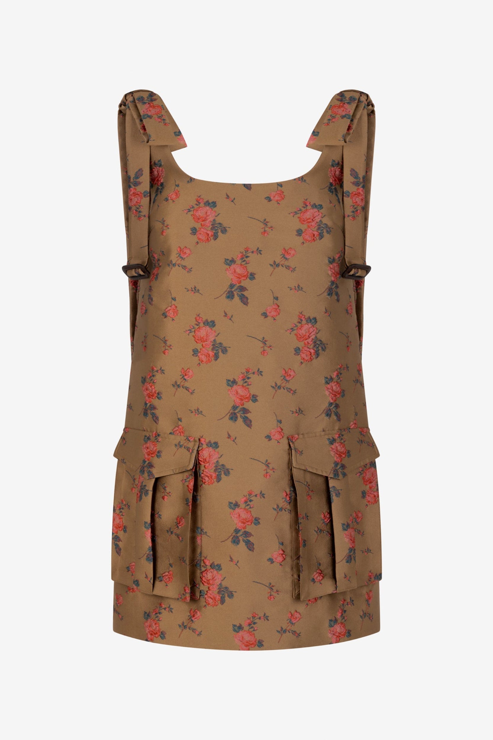 cargo dress mini Cargo Mini Dress in Brown – MONSE