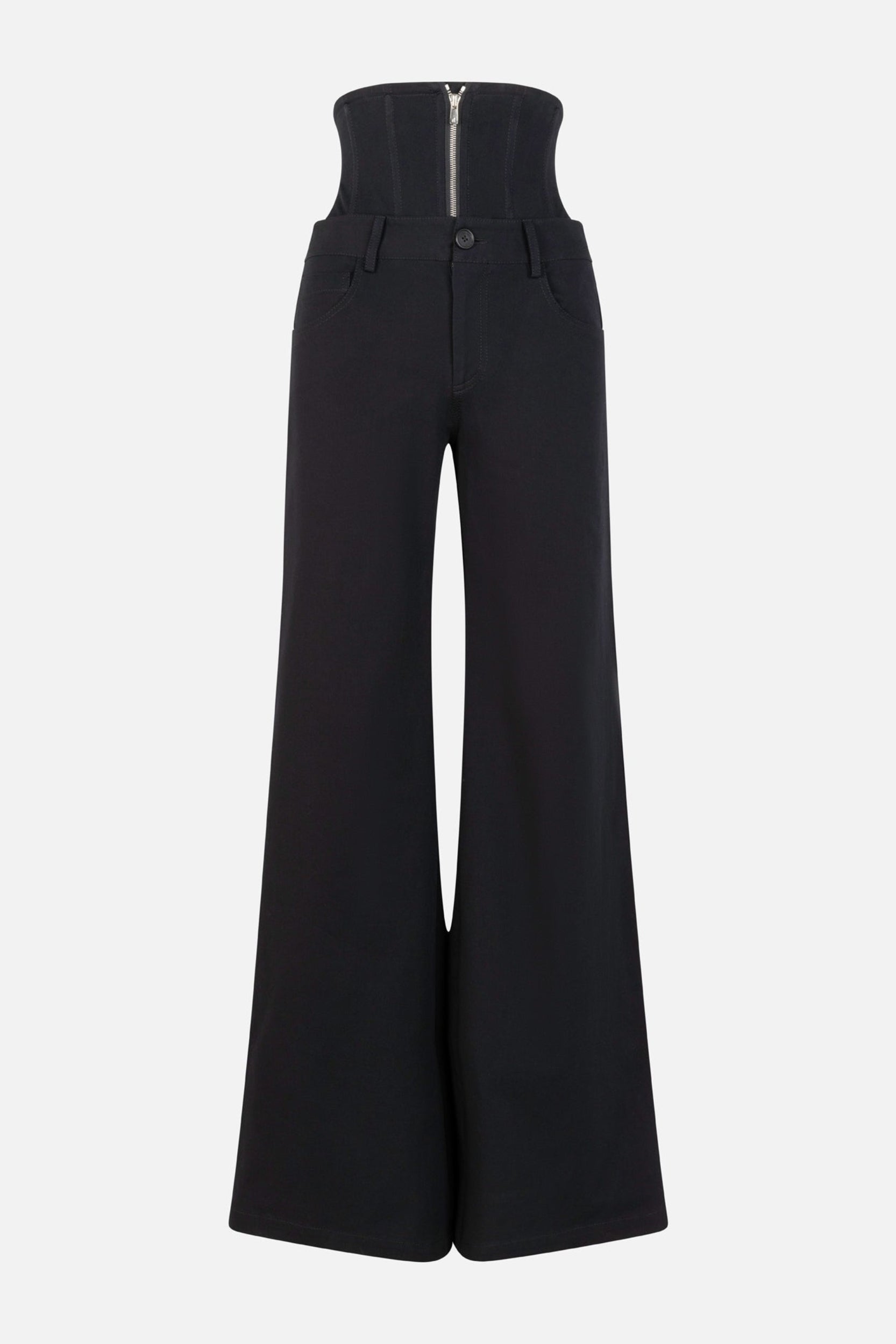 Corset Twill Trouser in Black – MONSE