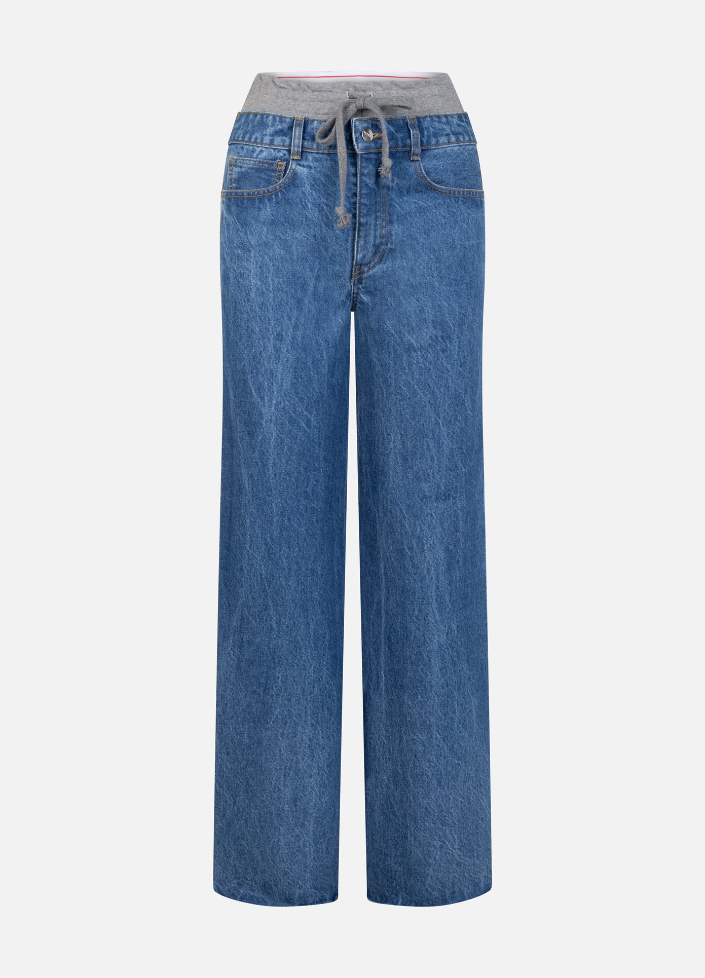 MONSE Denim Combo Sweatpants in indigo product image
