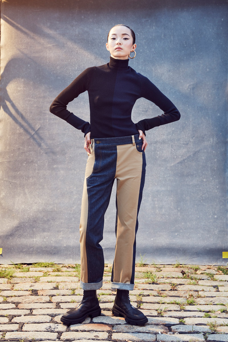 MONSE Resort 2021 Collection Look 2 Denim and Trouser Pant