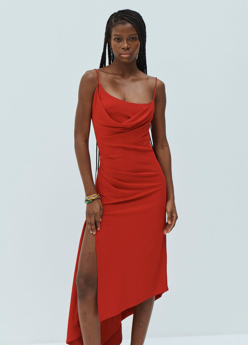 Draped slip dress zara Clearance