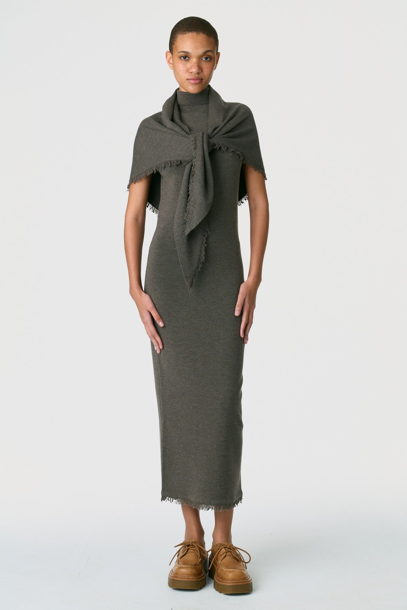 Mock Neck Knit Dress