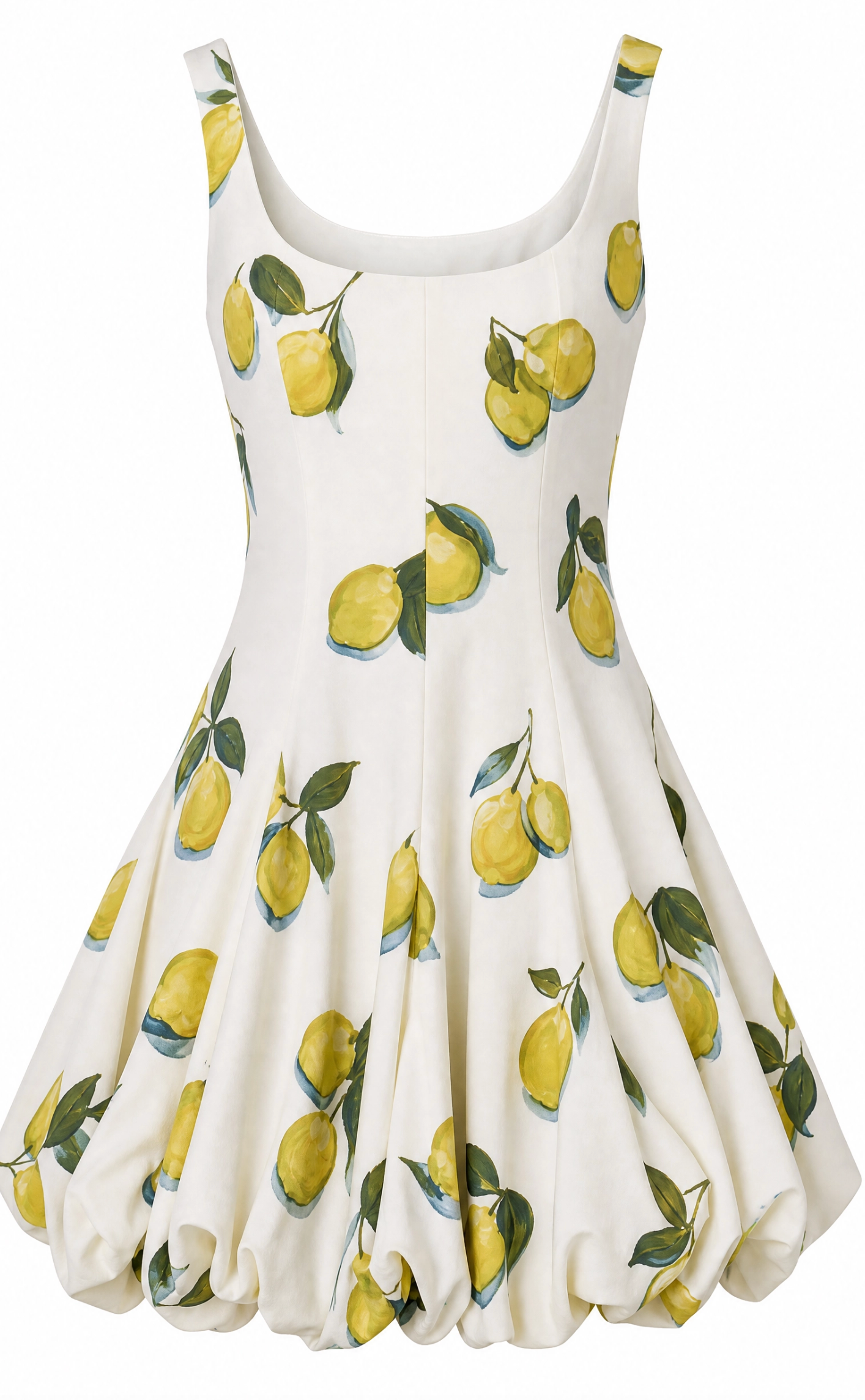 Lemon Printed Bubble dress