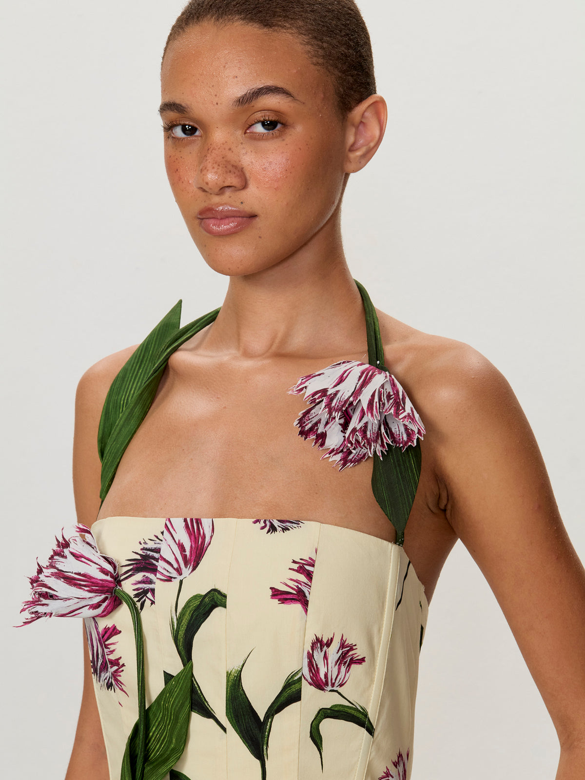 Allover Tulip Cotton Poplin Print