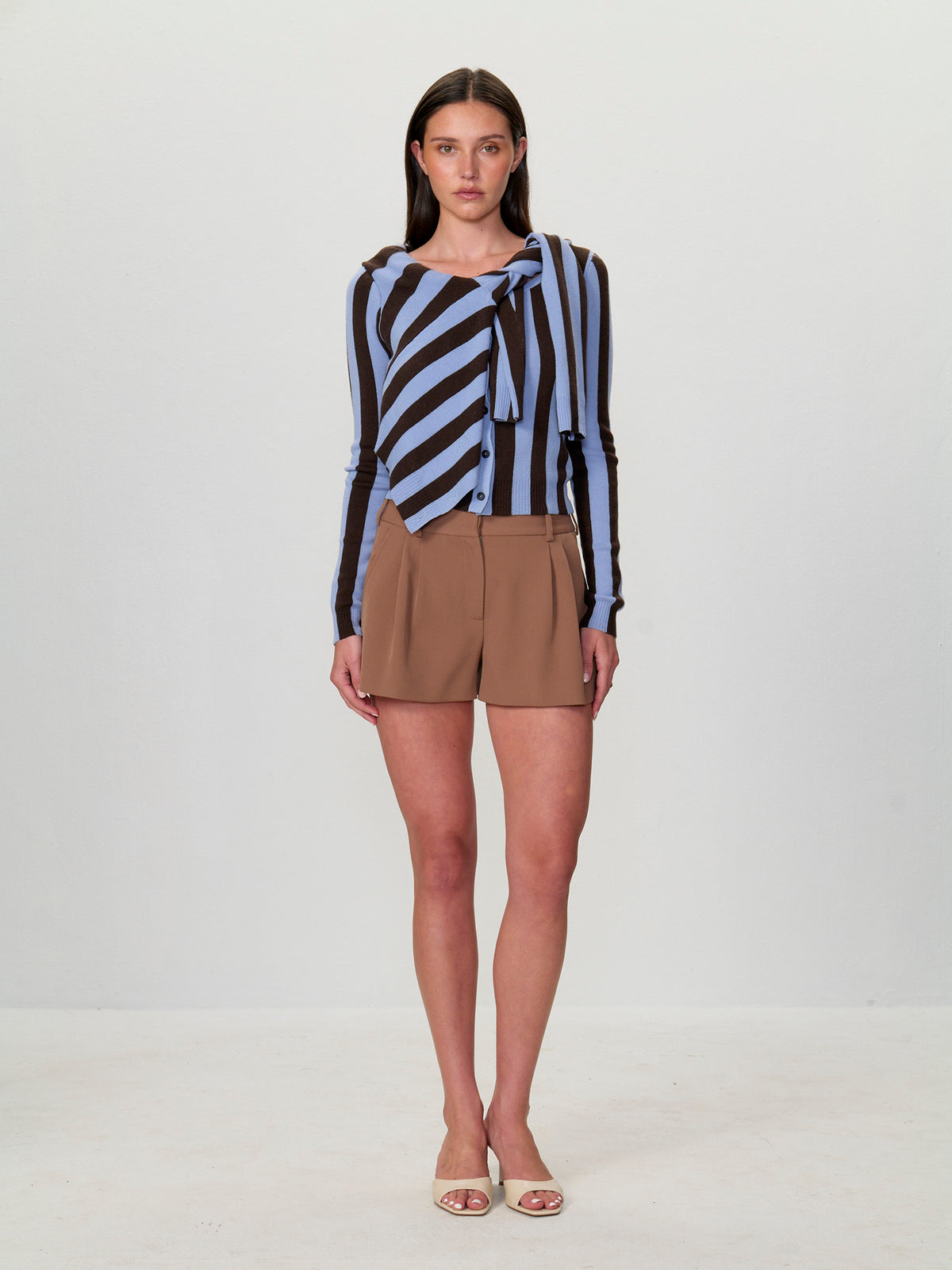 Asymmetrical Double Layer Illusion Cardigan