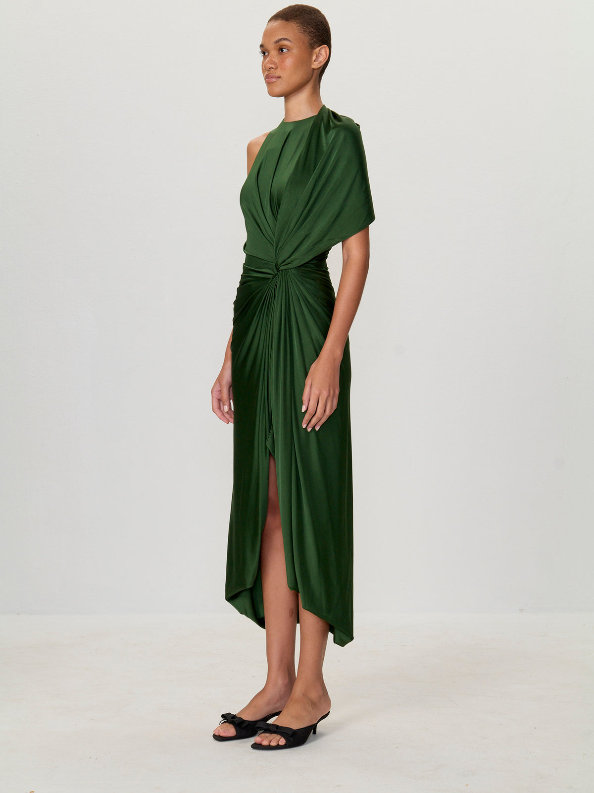 Asymmetrical Drape Gown