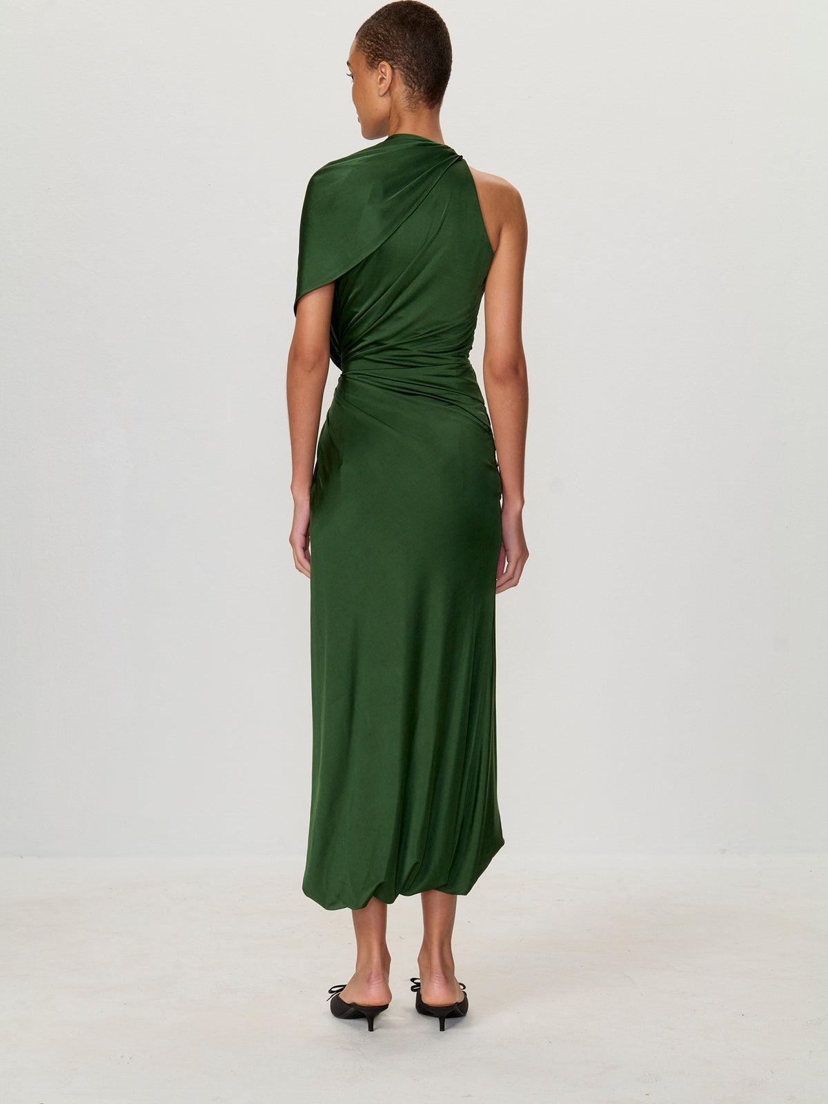 Asymmetrical Drape Gown