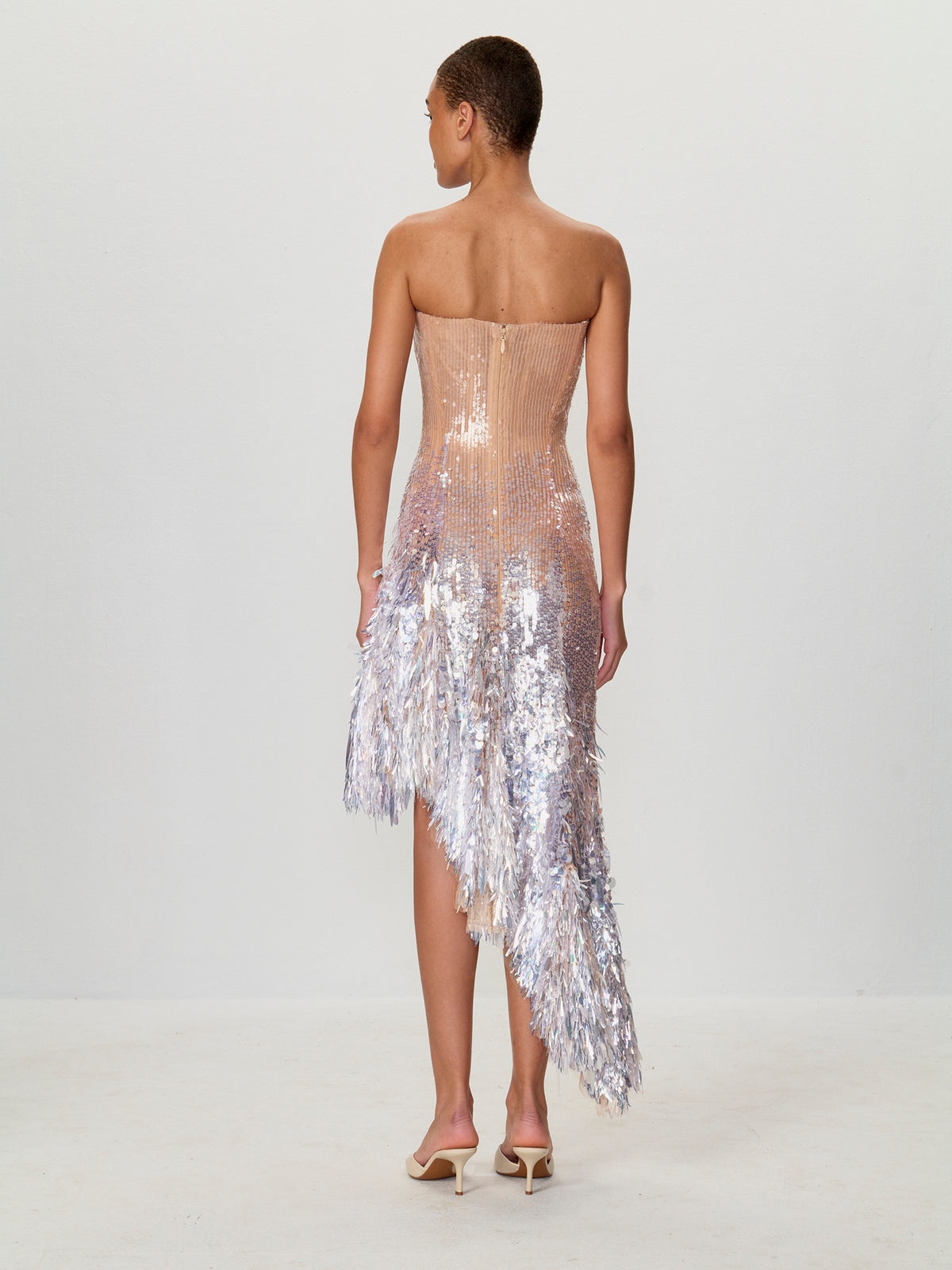 Asymmetrical Sequin Dress