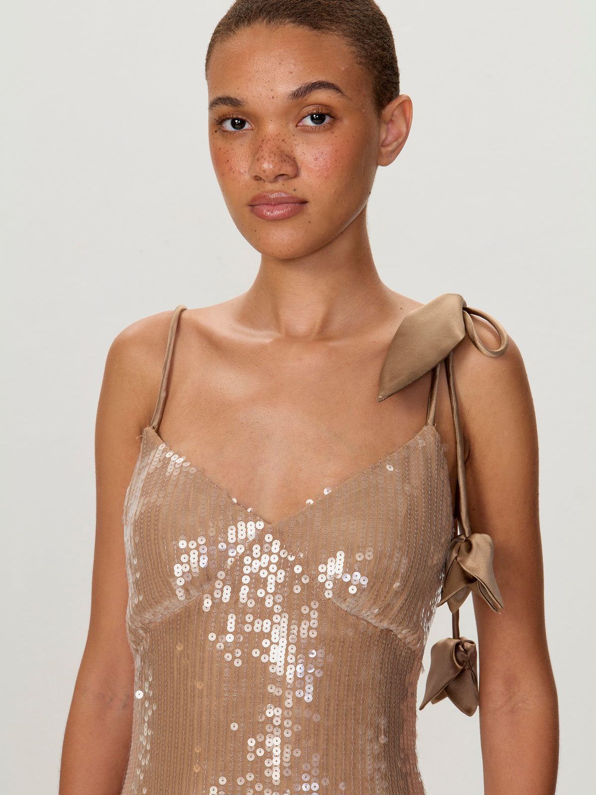 Asymmetrical Sequin Dress