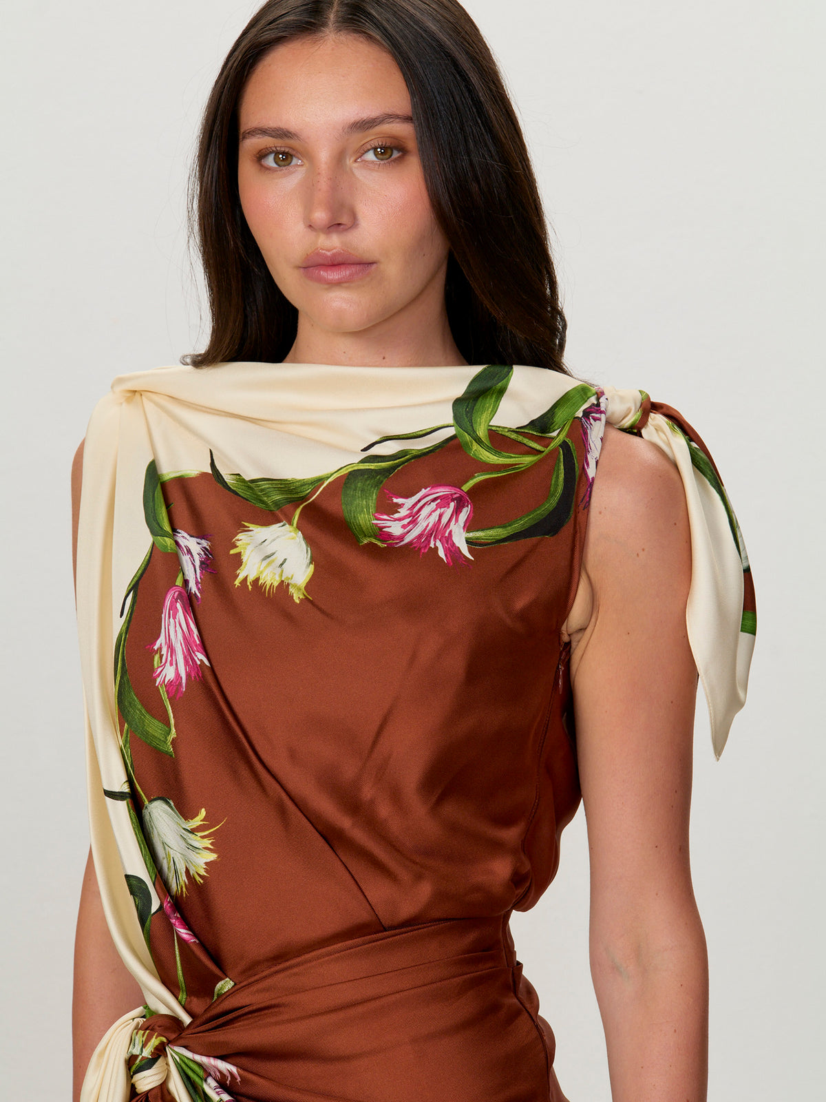 Asymmetrical Tie Dress