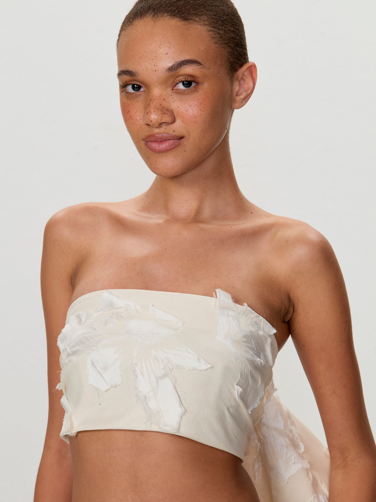 Bandeau Top With Watteau Back