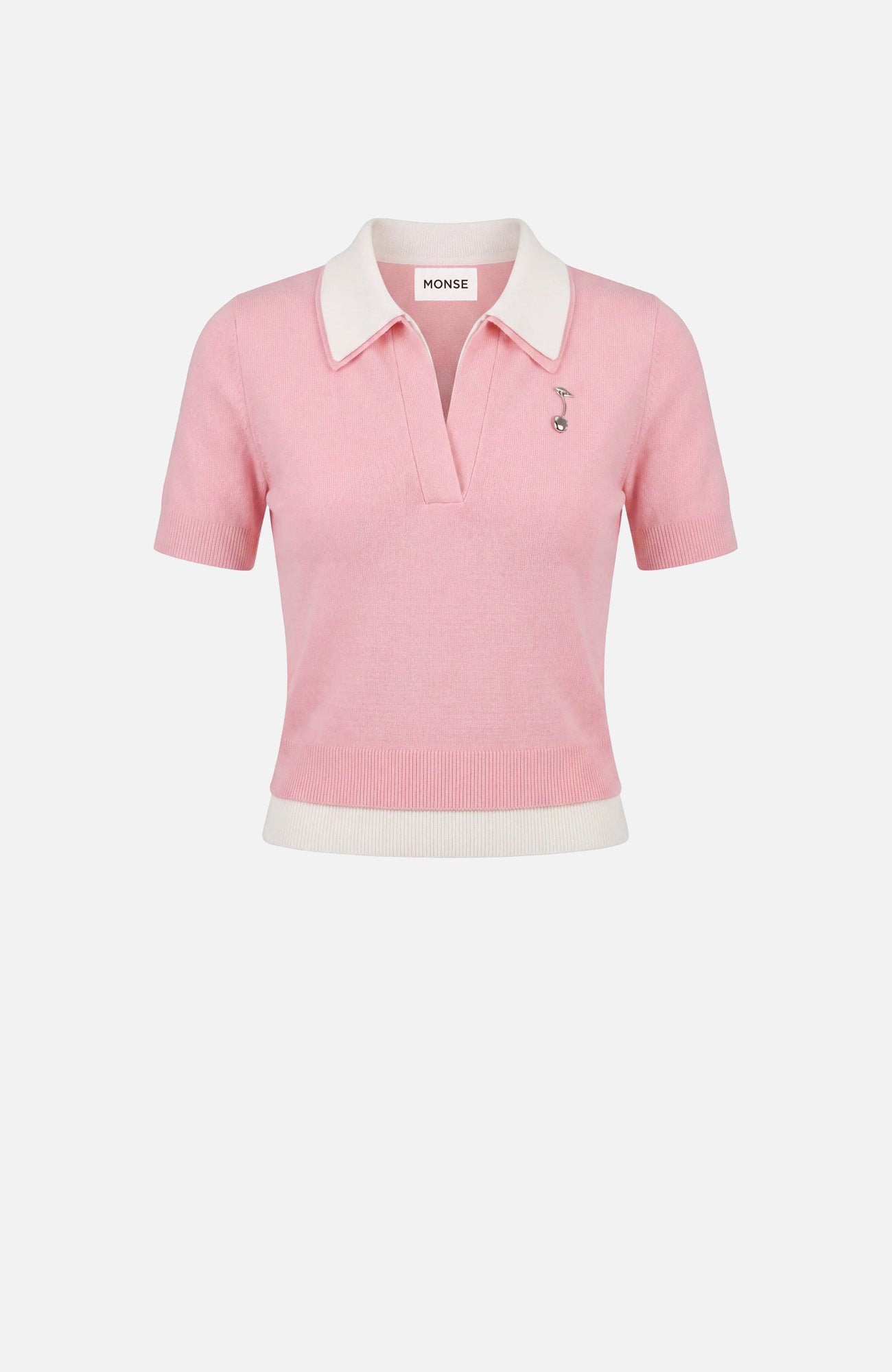 Doubled Front Collar Polo