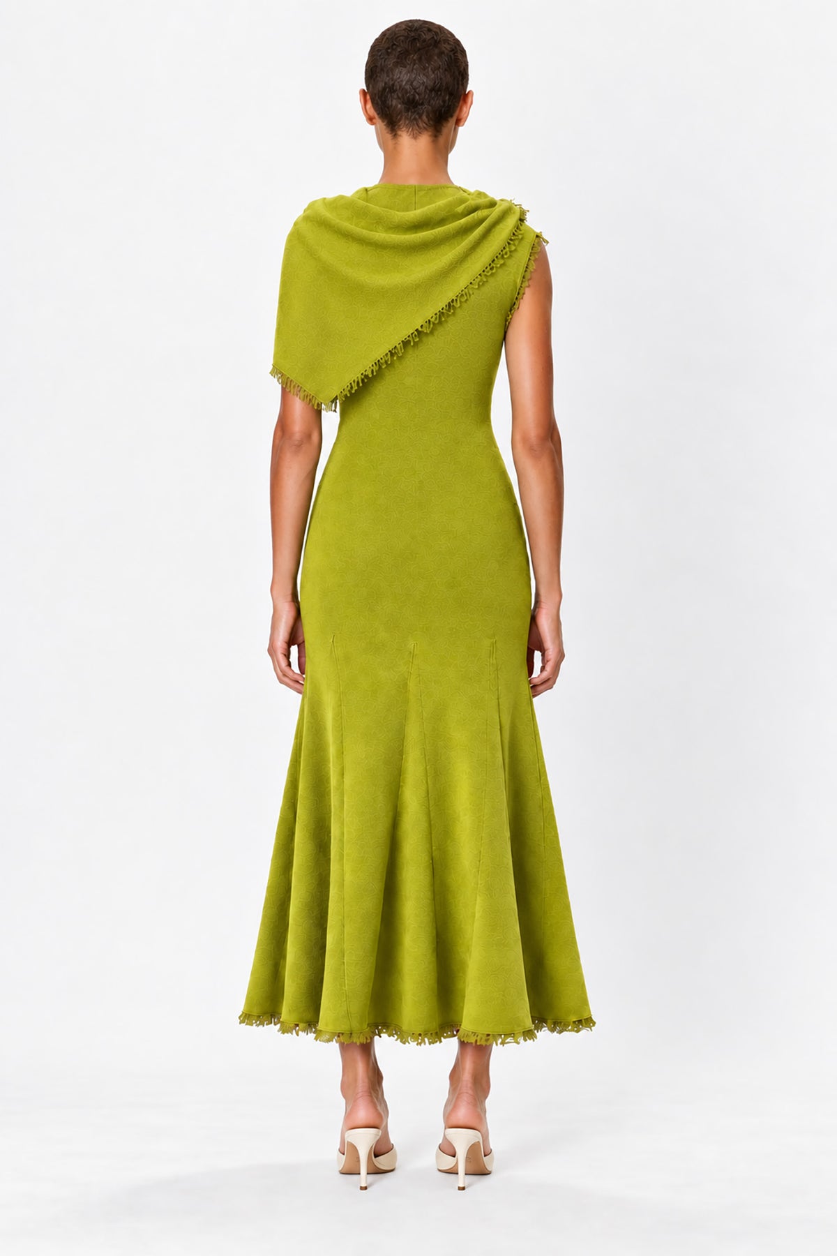 Fringe Hem Sleeveless Knit Dress