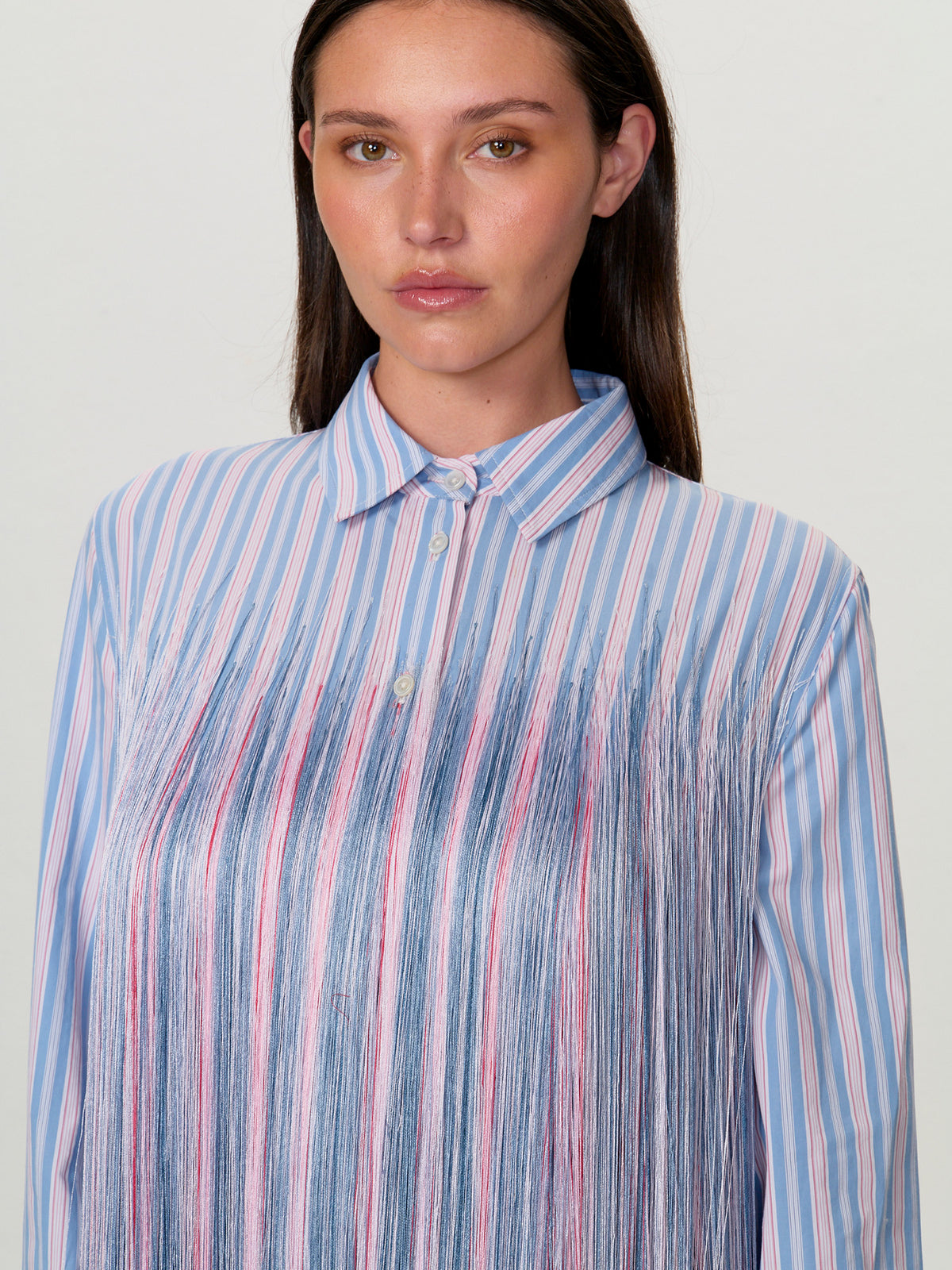 Fringe Stripe Shirt