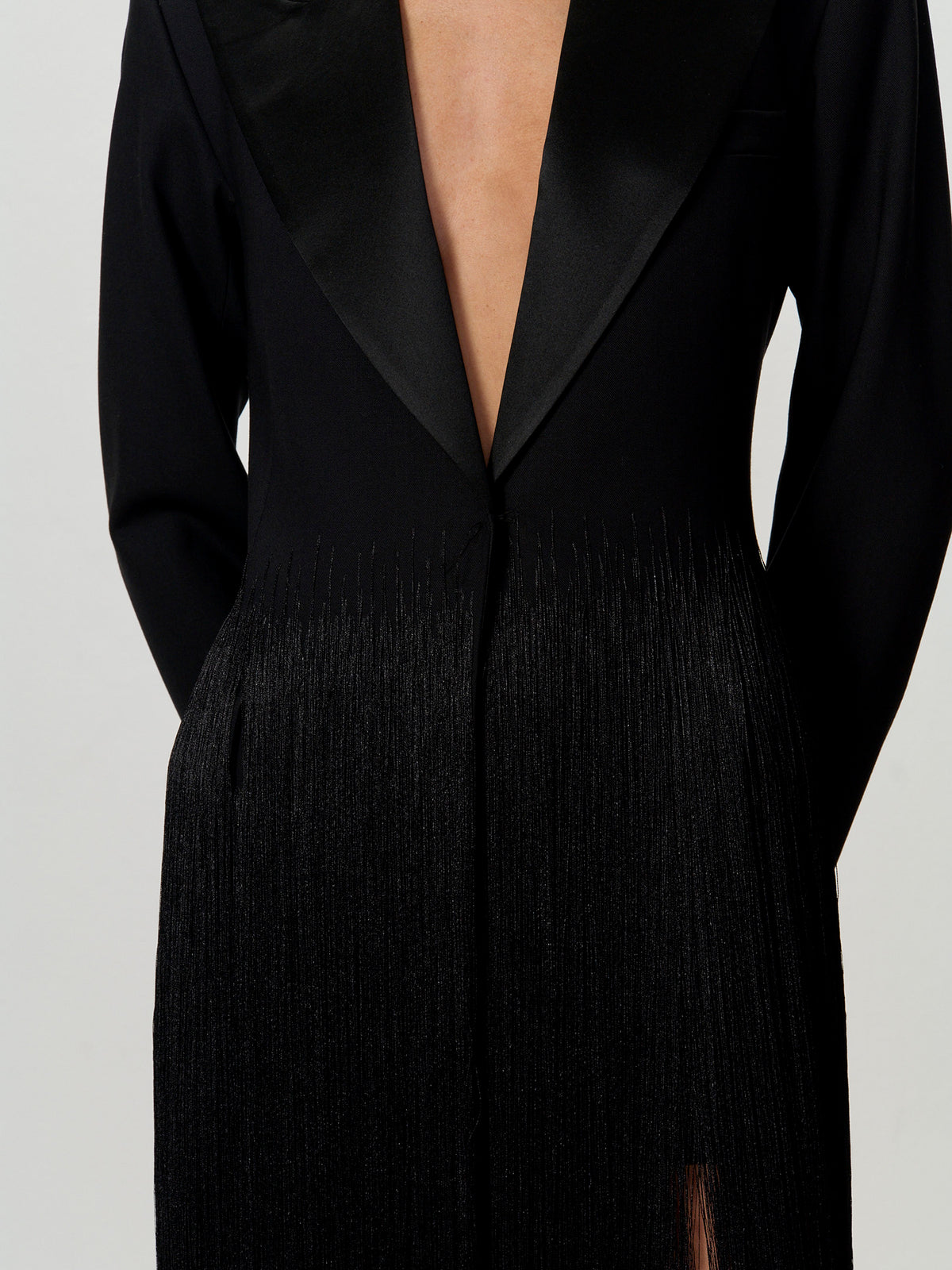 Fringe Tuxedo Jacket
