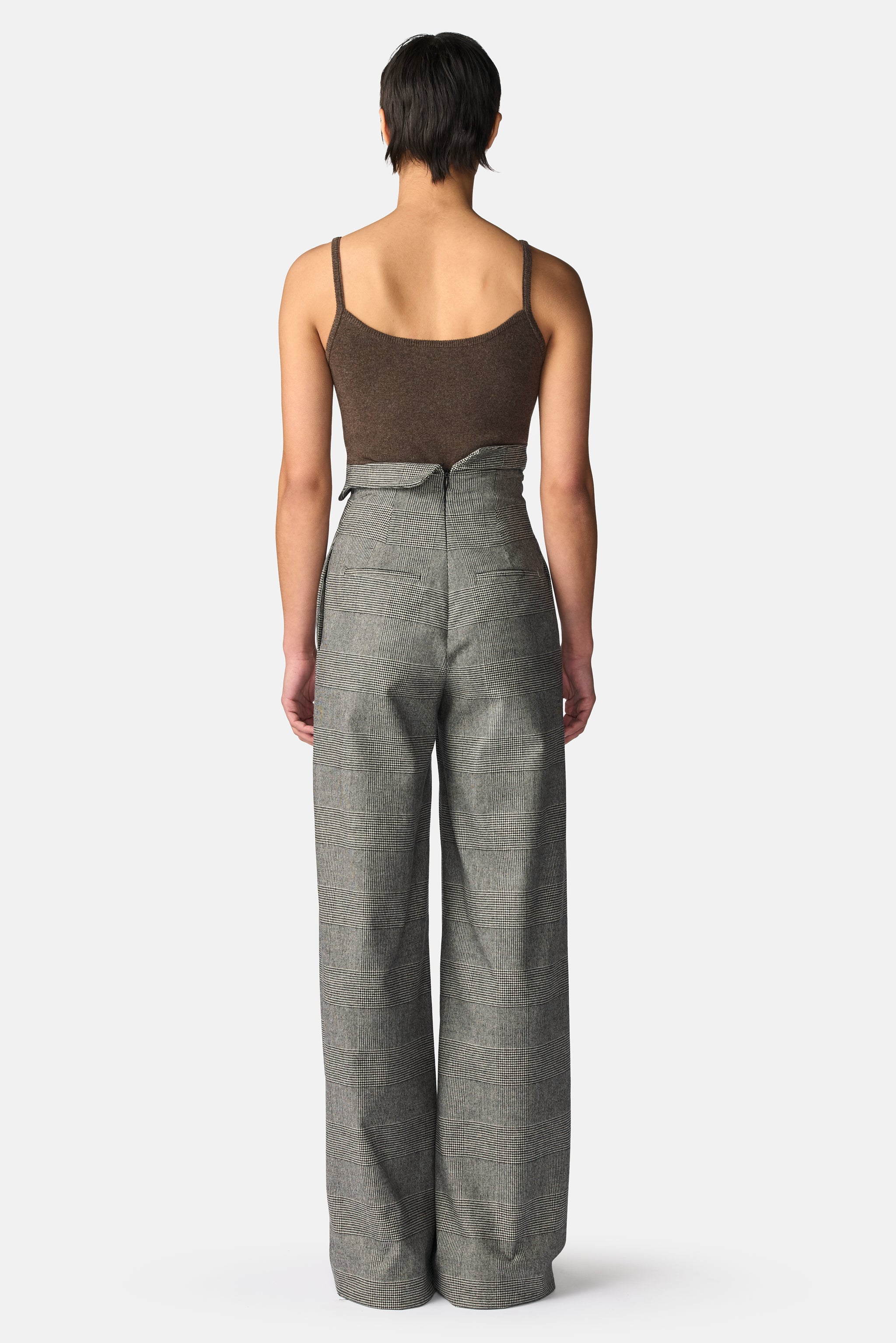 Lapel Waistband Trousers