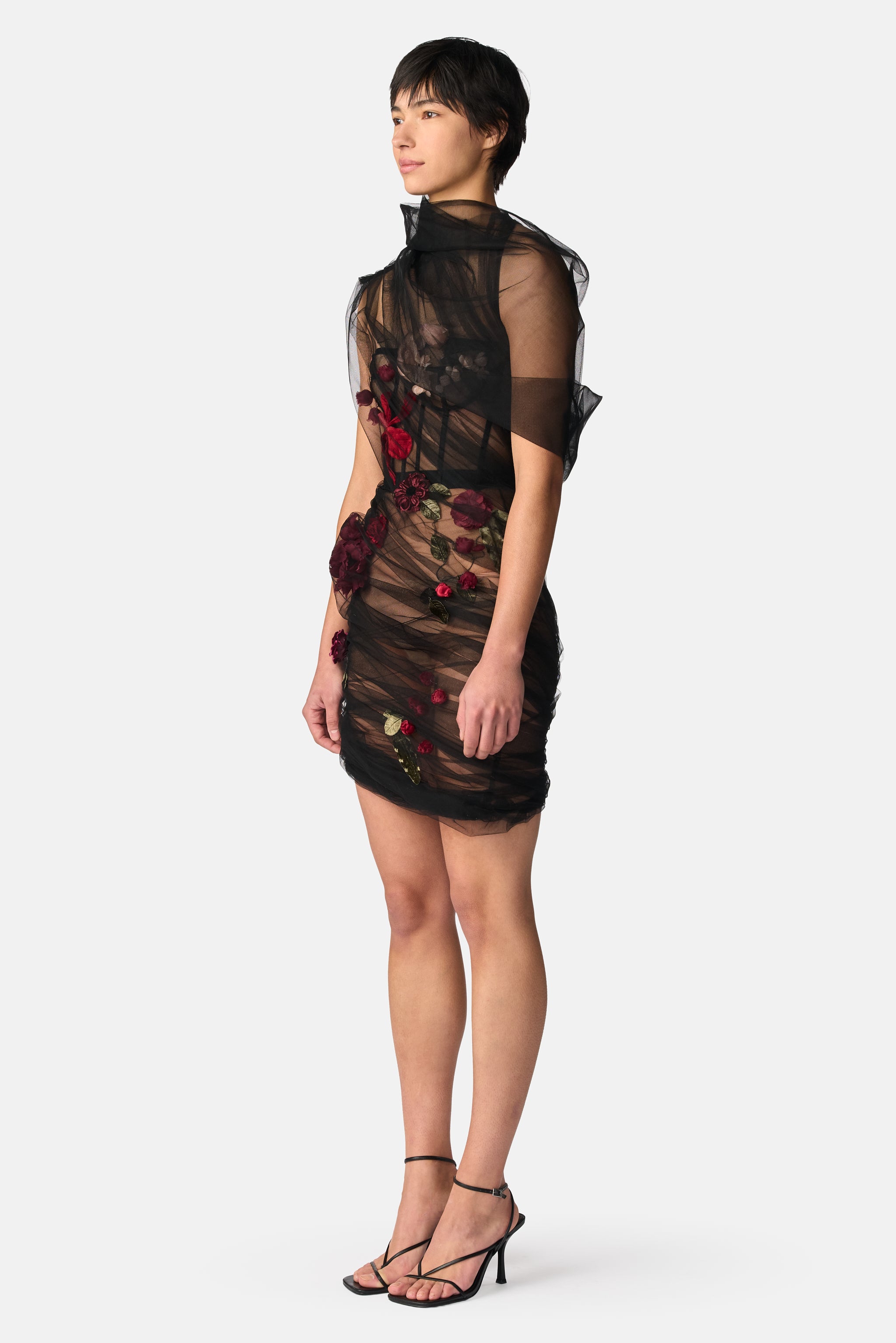 Floral Corset Midi Dress