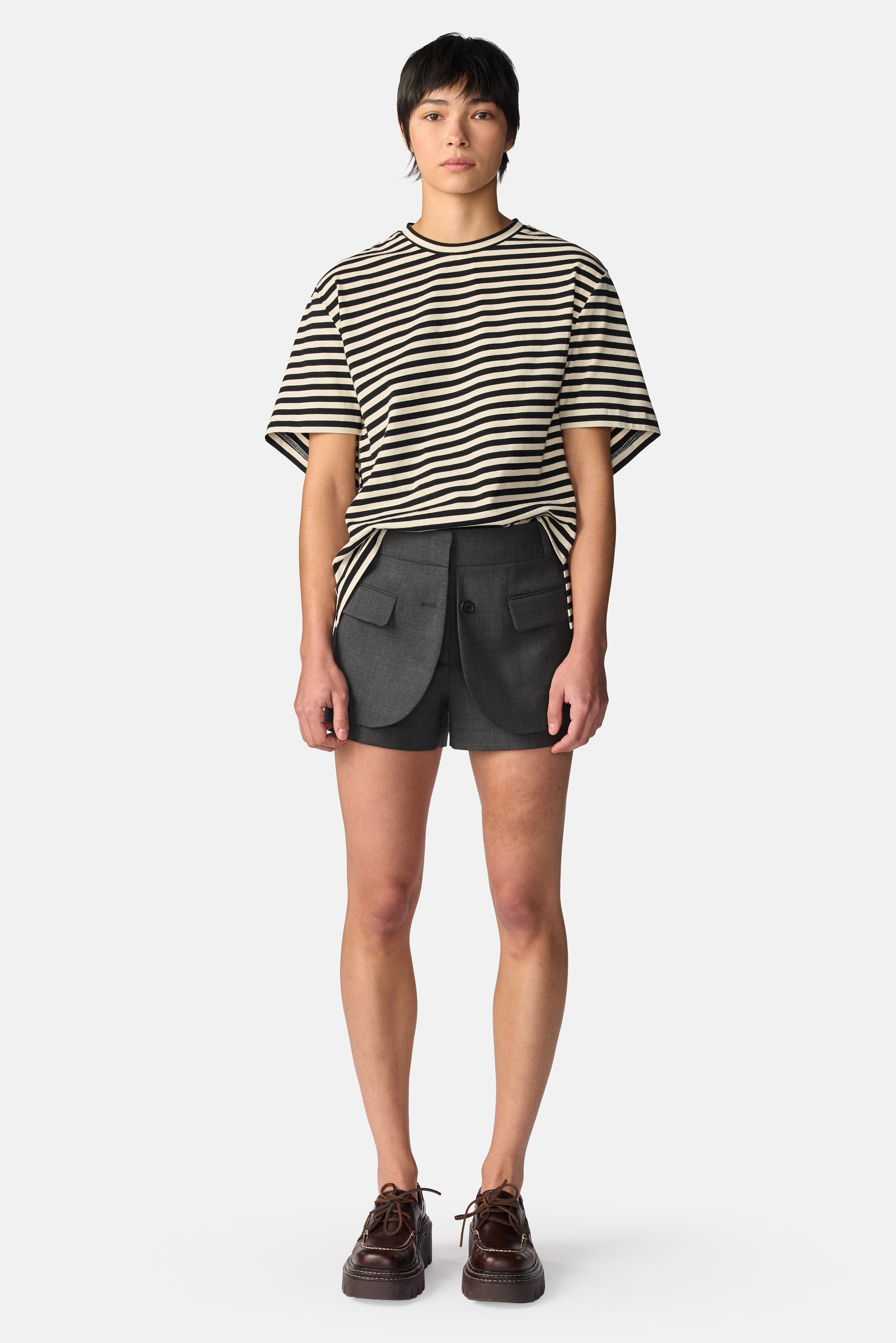 Asymmetric Twisted T-Shirt
