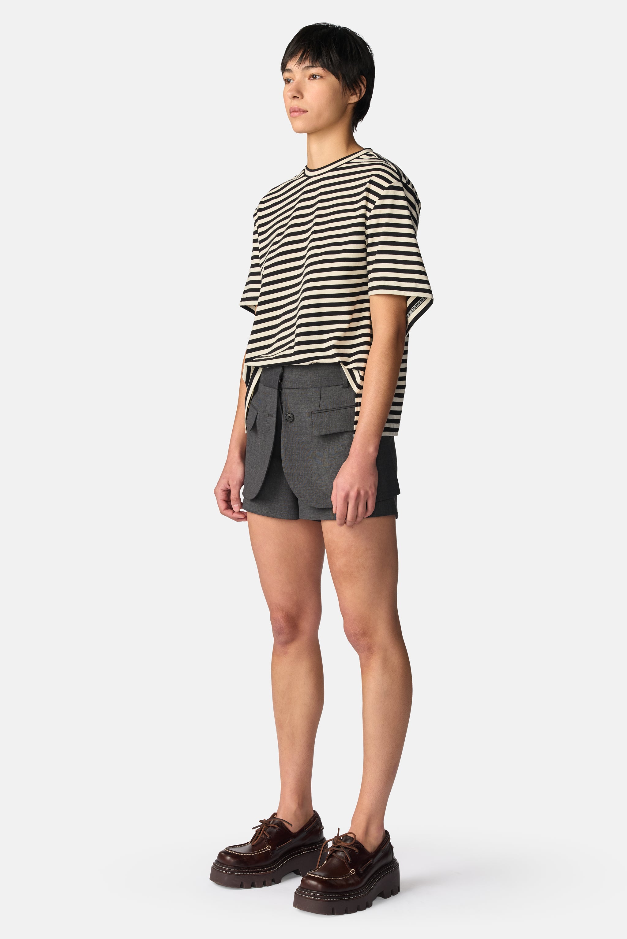 Asymmetric Twisted T-Shirt