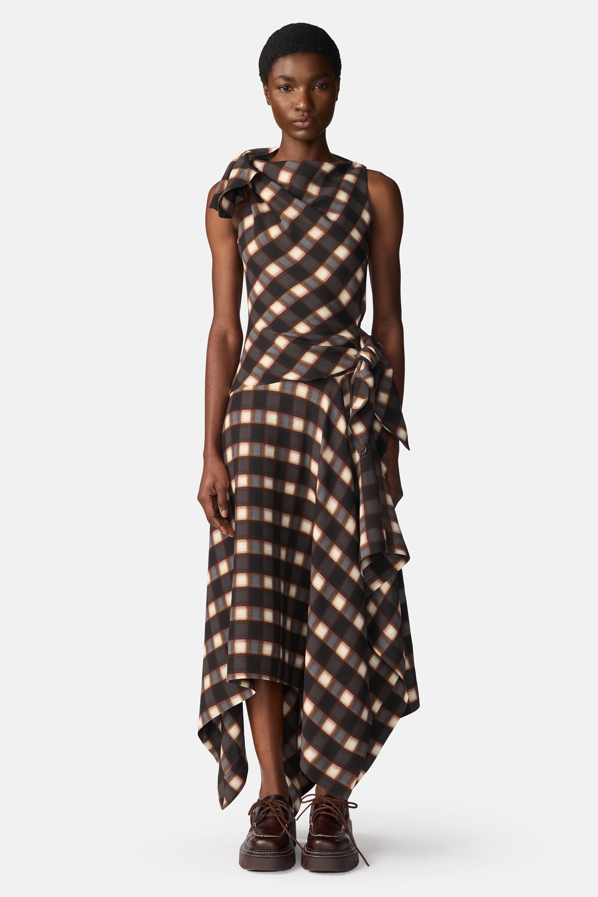 Knotted Midi Dress