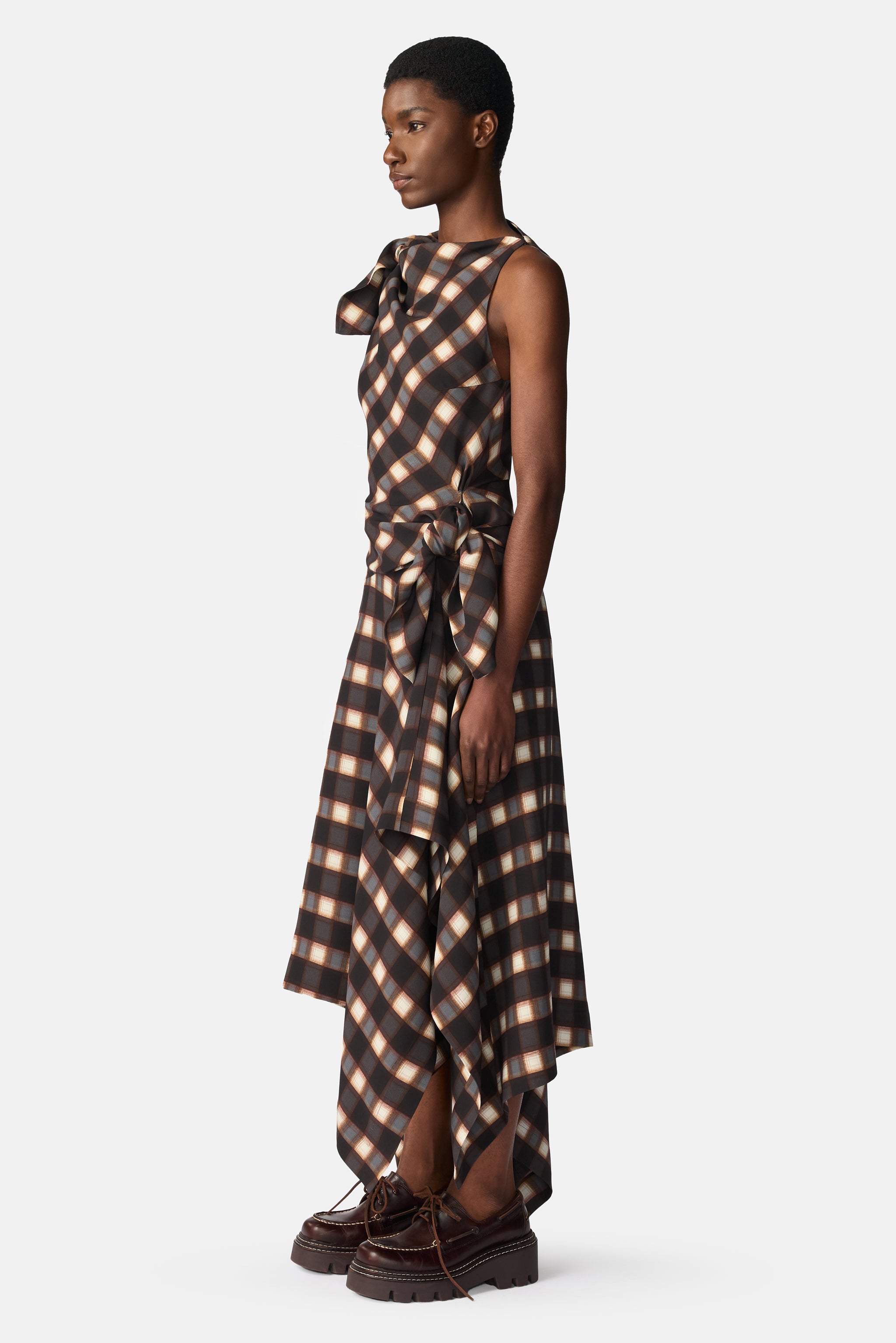 Knotted Midi Dress