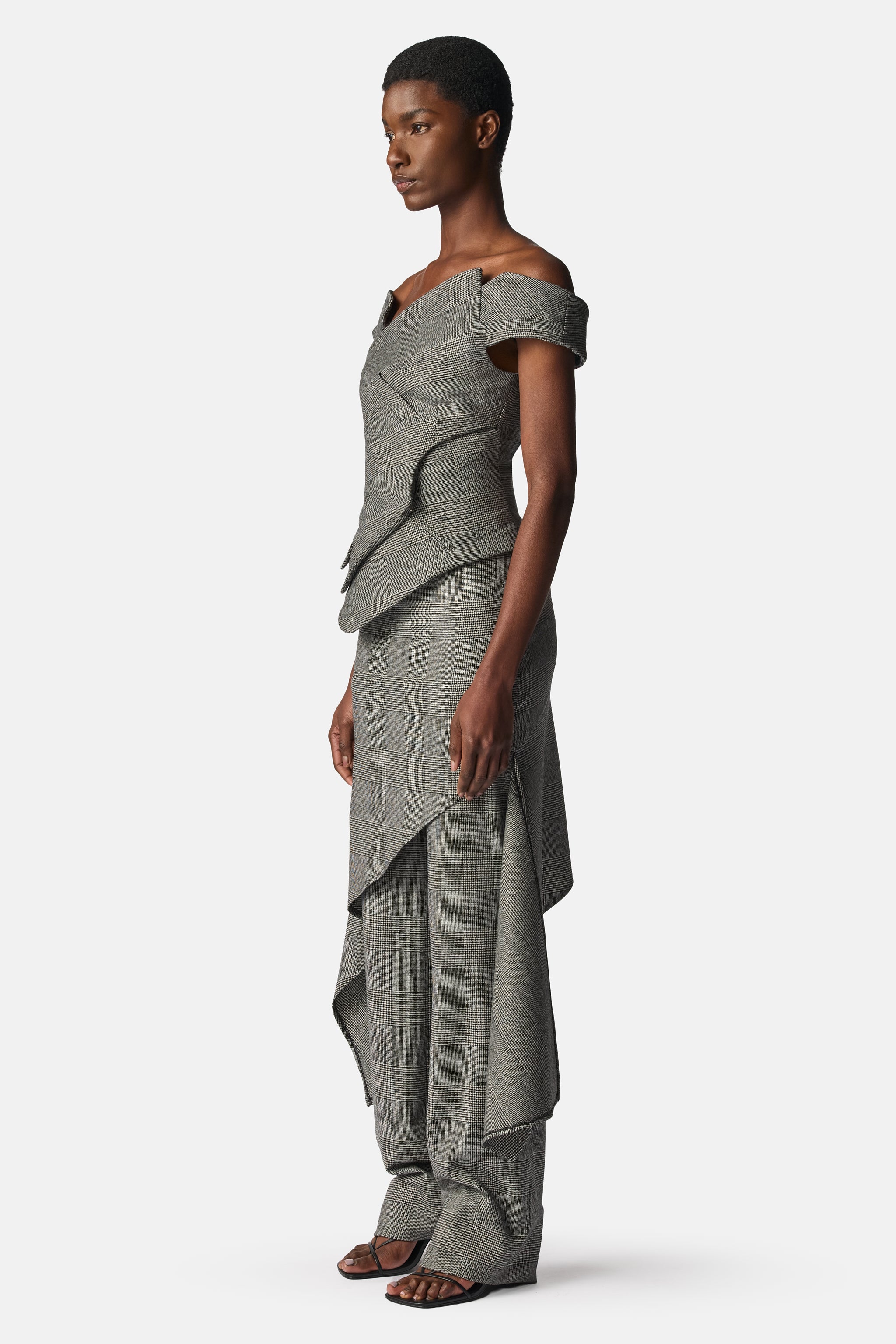 Deconstructed Tailored Skirt Trousers