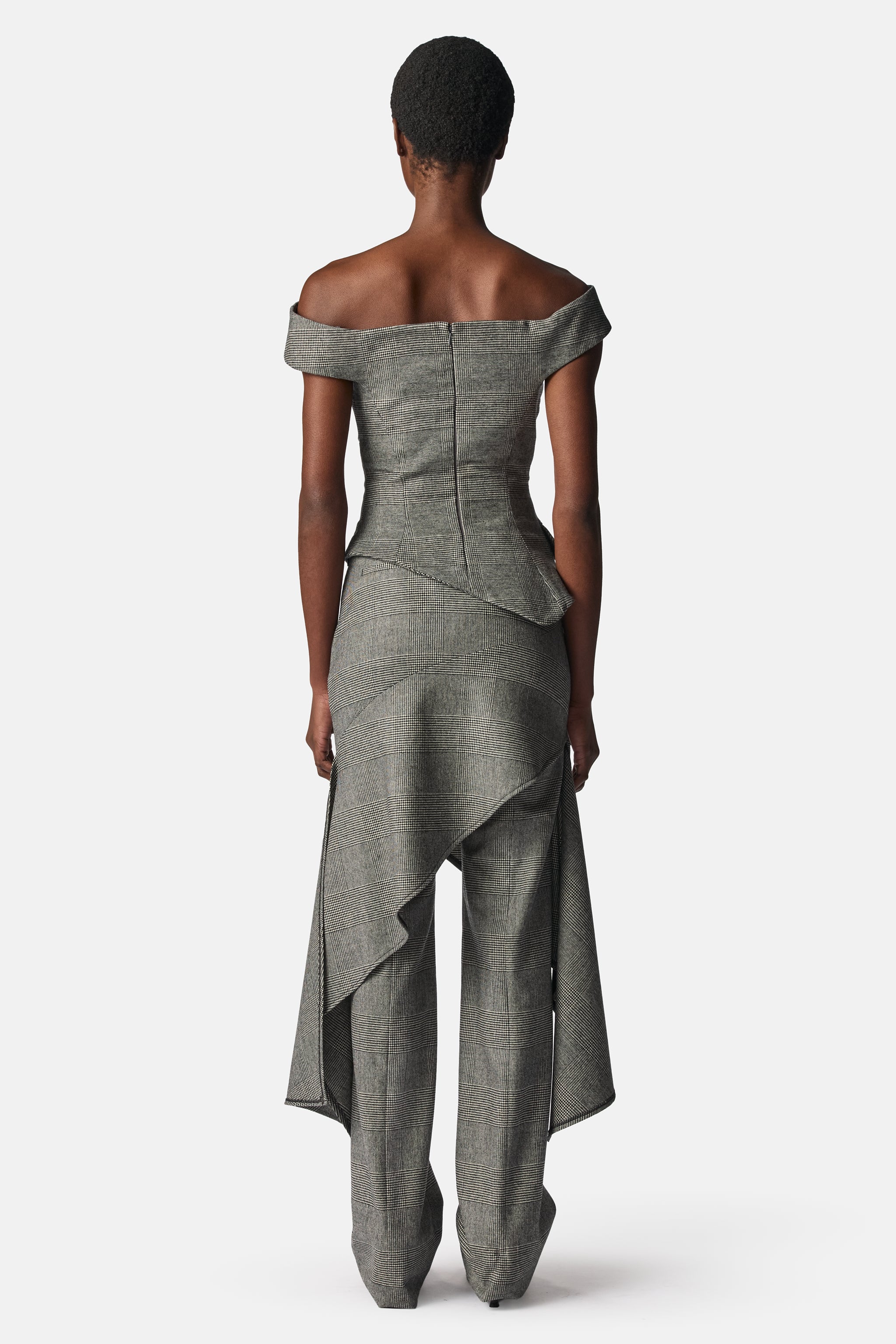 Deconstructed Tailored Skirt Trousers