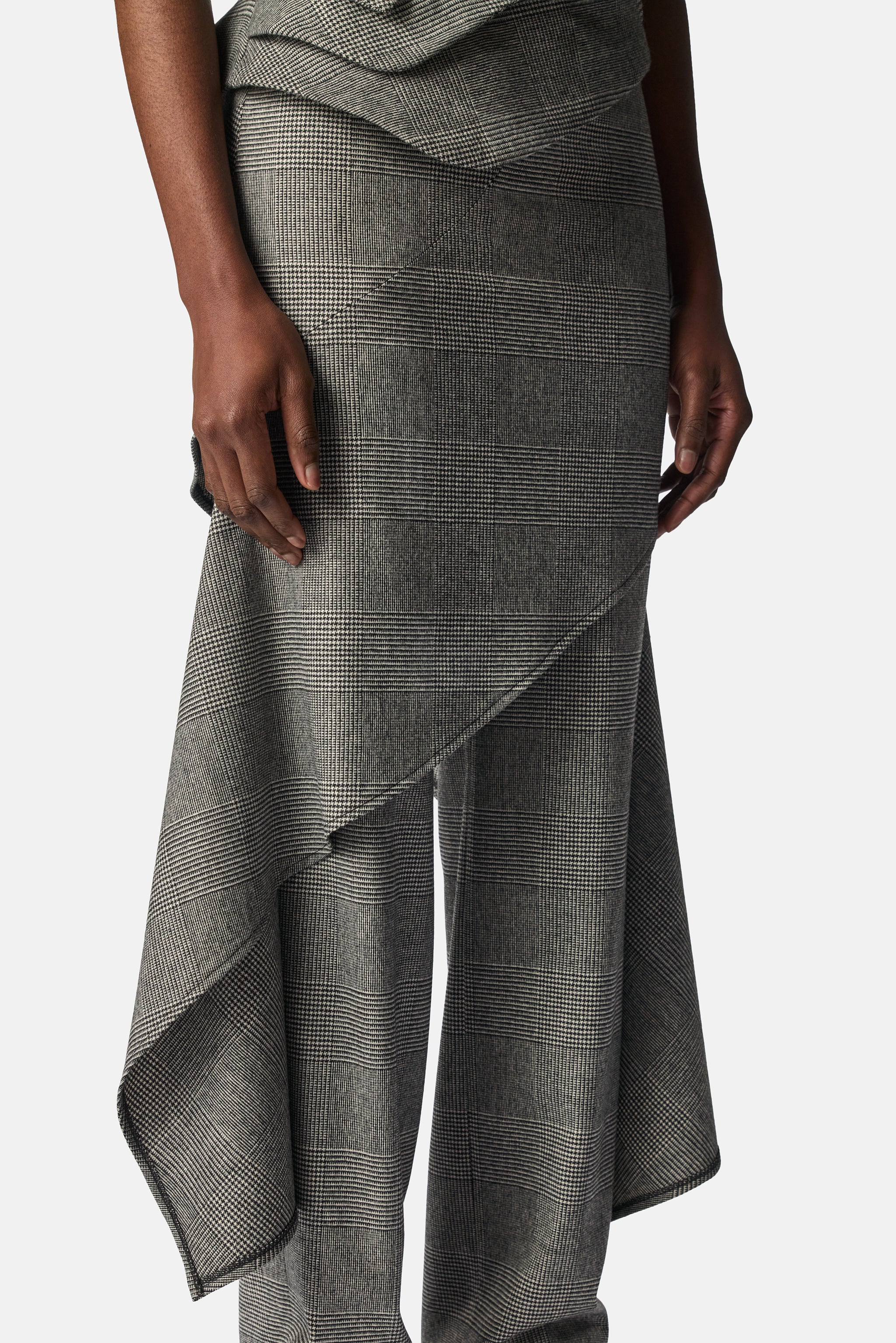 Deconstructed Tailored Skirt Trousers
