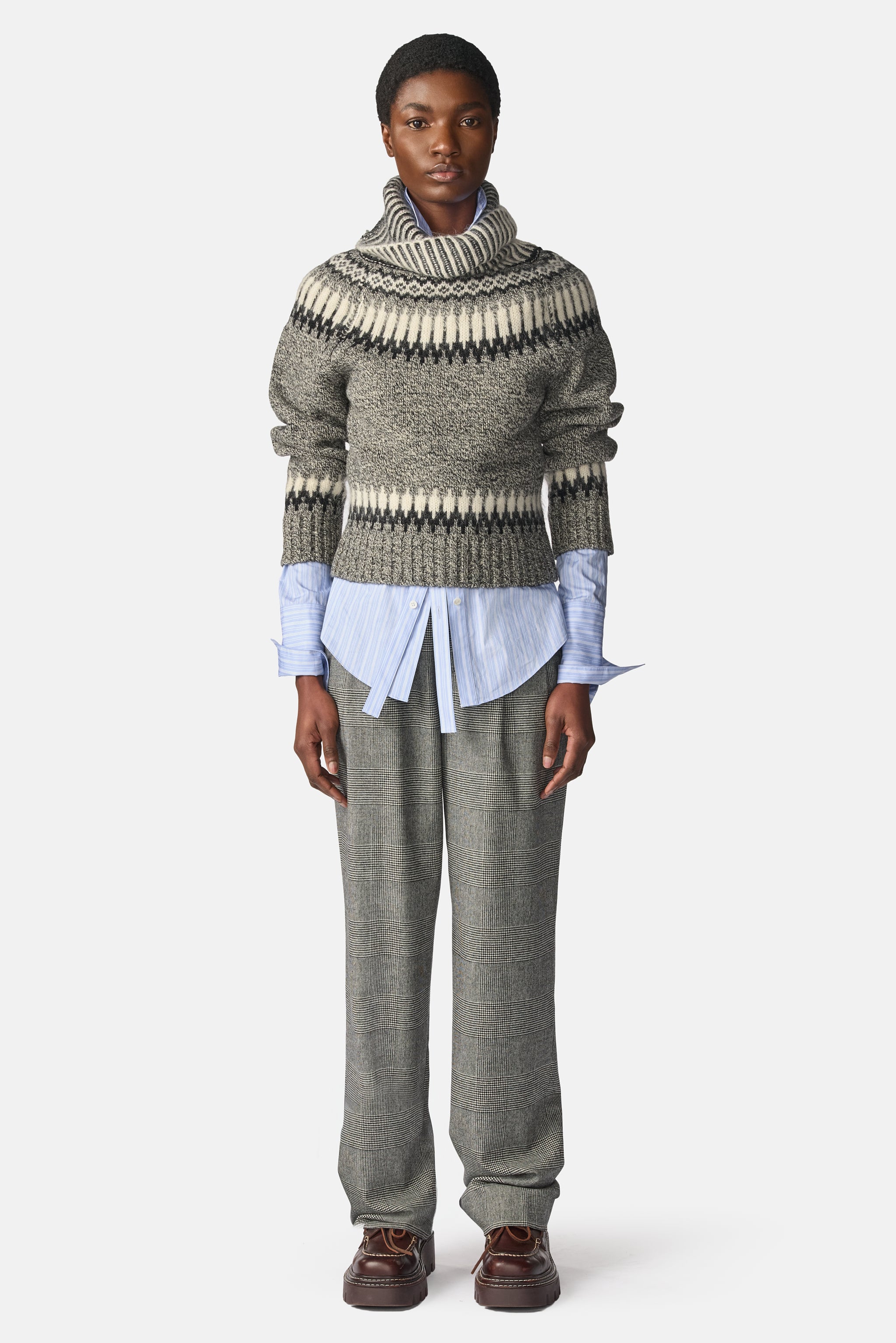 Fair Isle Turtleneck Sweater