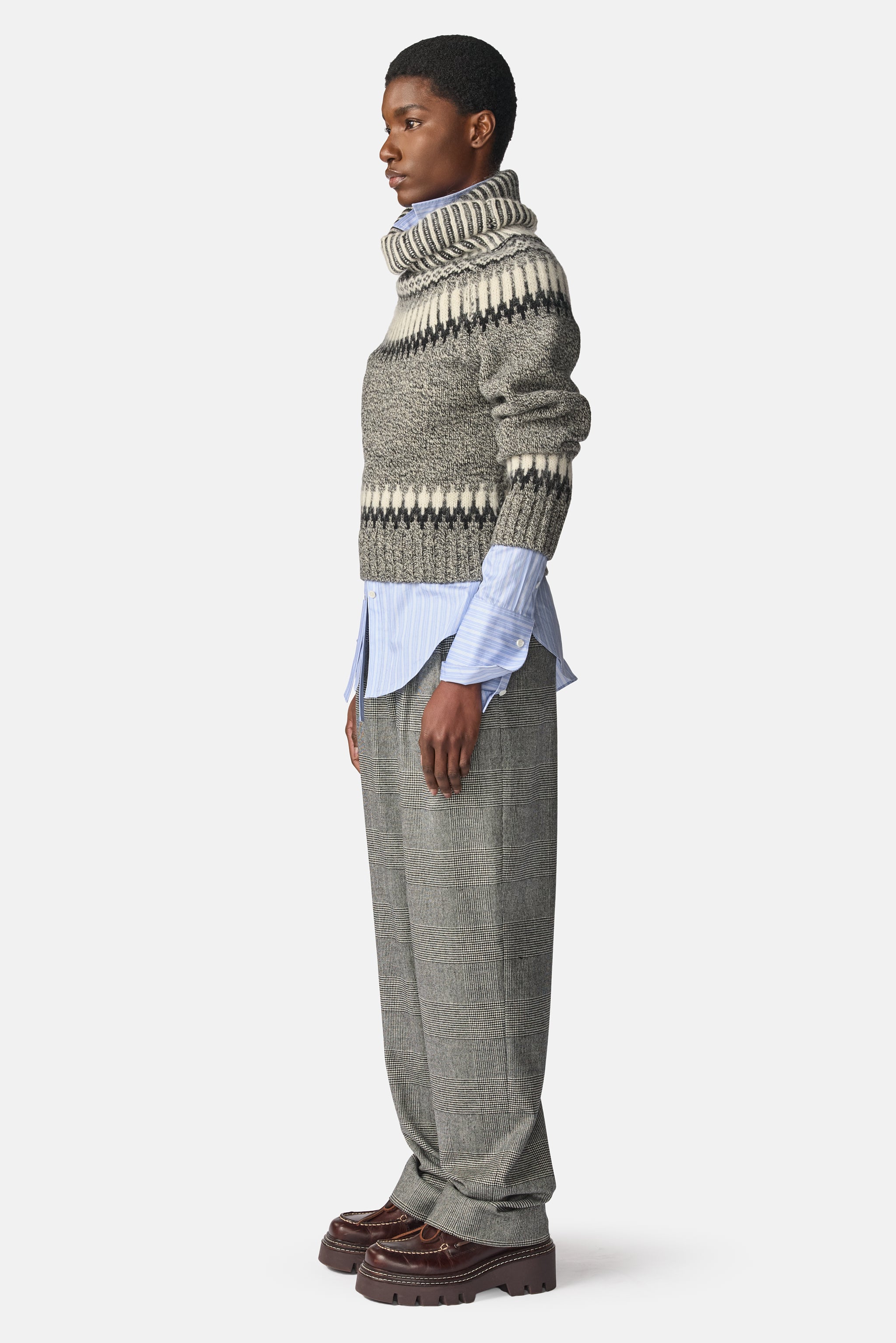 Fair Isle Turtleneck Sweater