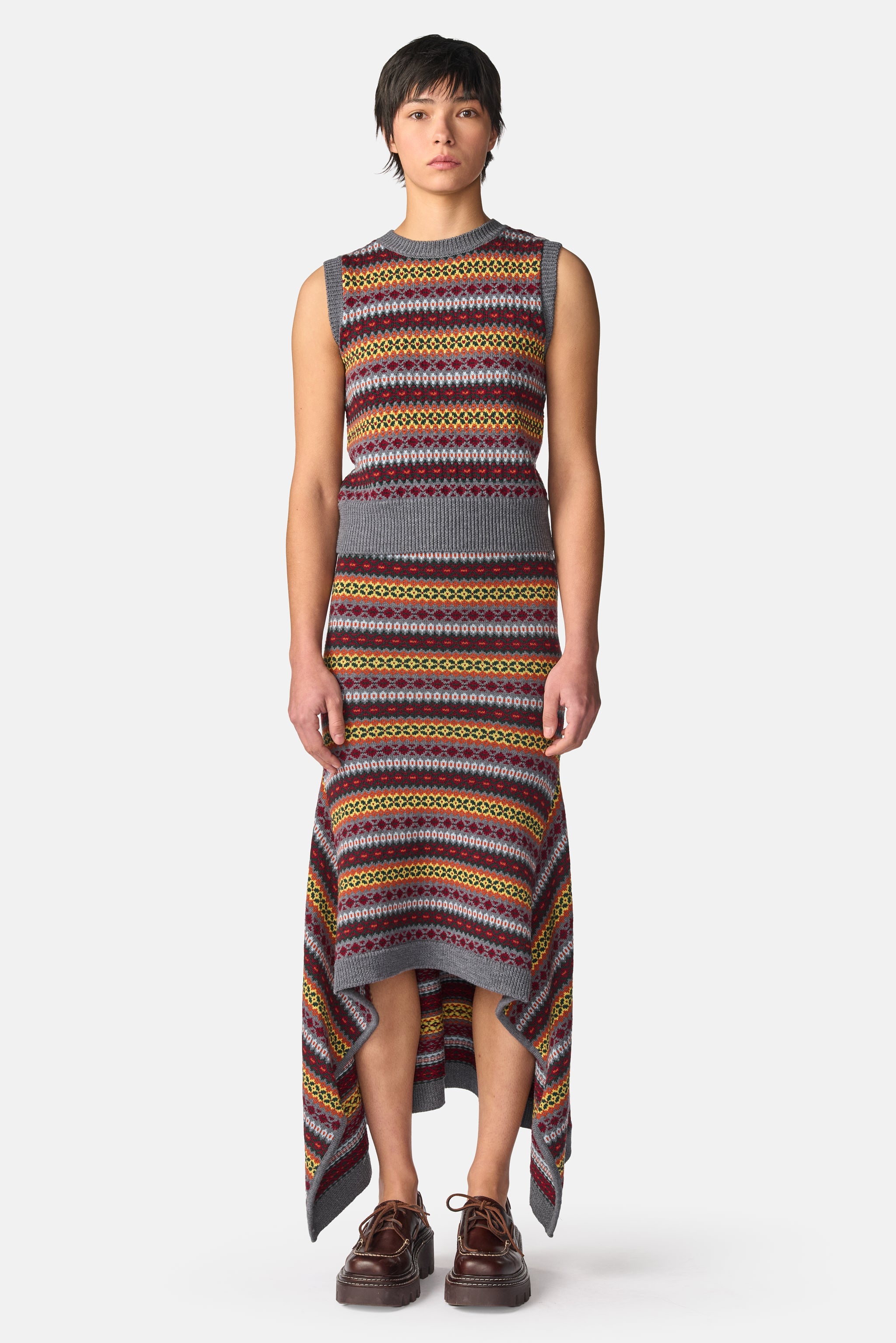 Fair Isle Knit Skirt