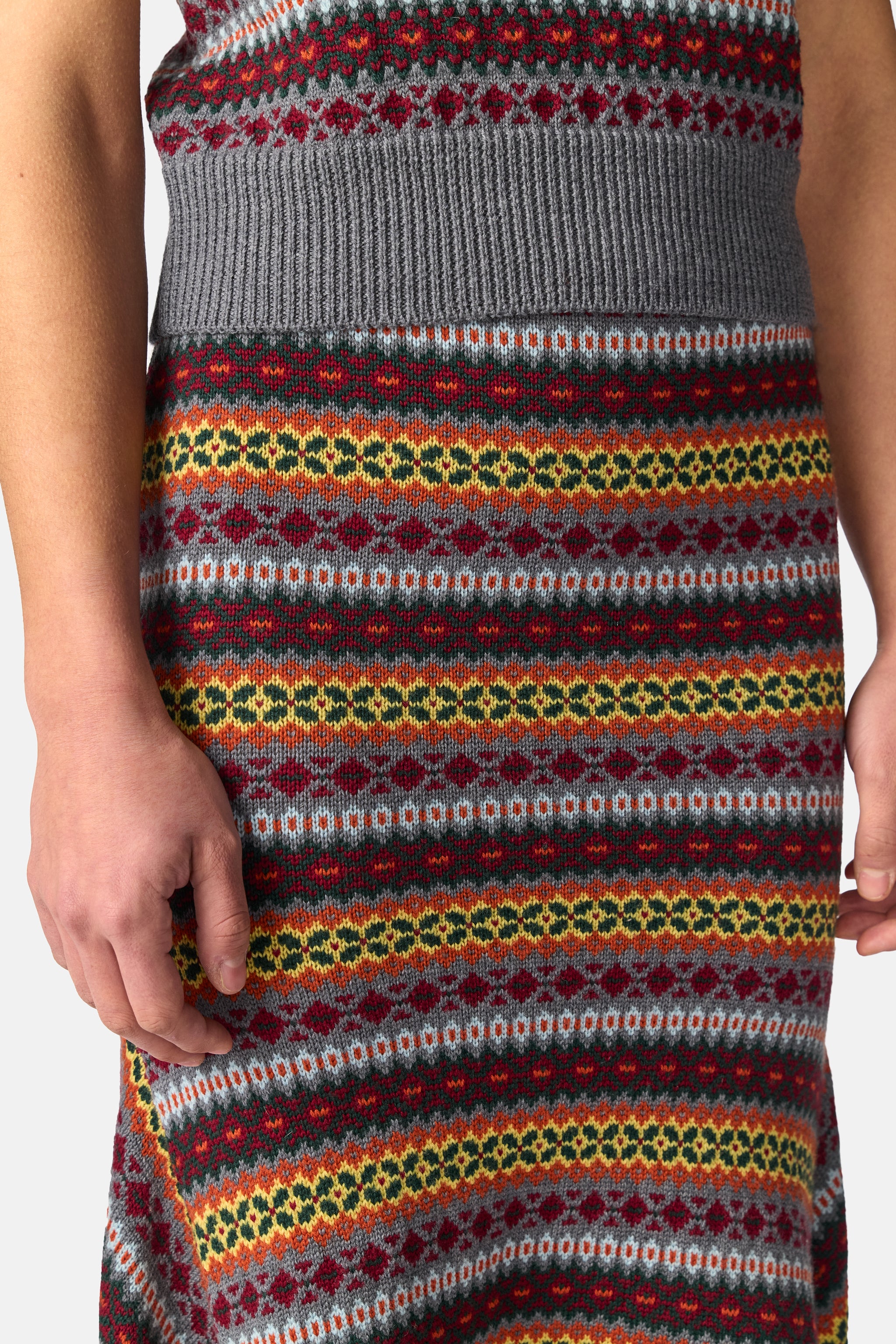 Fair Isle Knit Skirt