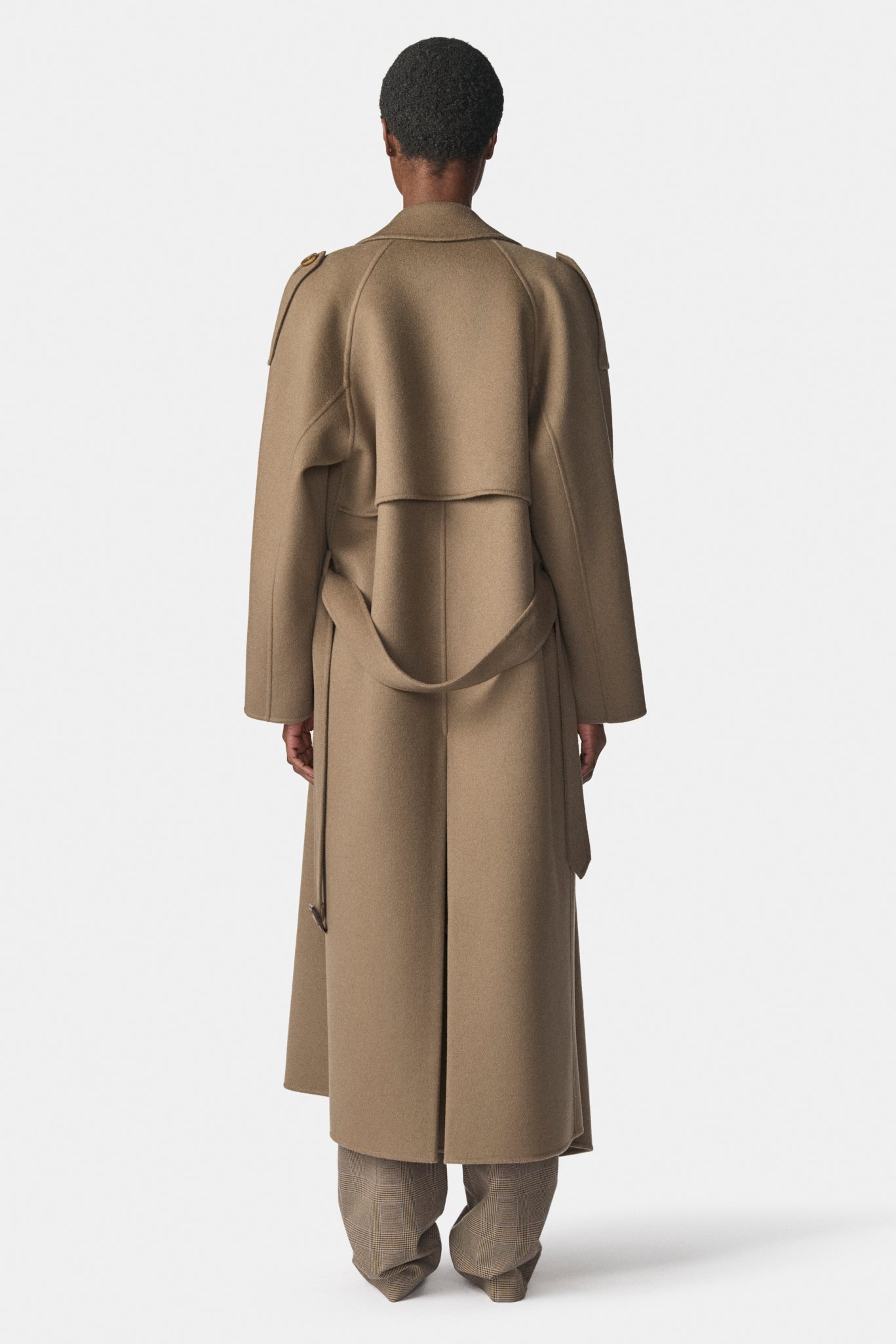 Cascade Double Faced Wool Trench Coat
