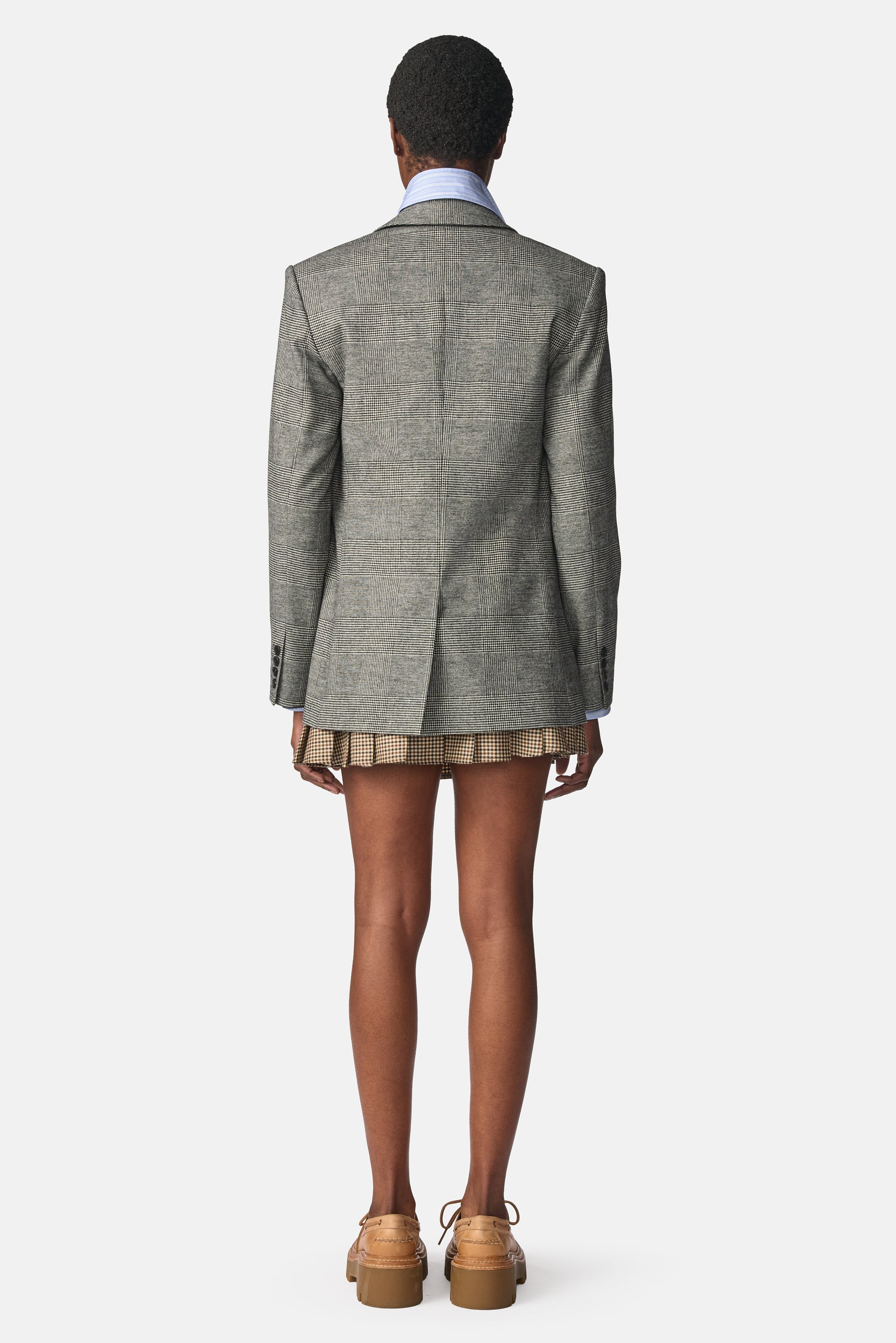 Deconstructed Lapel Tailored Jacket