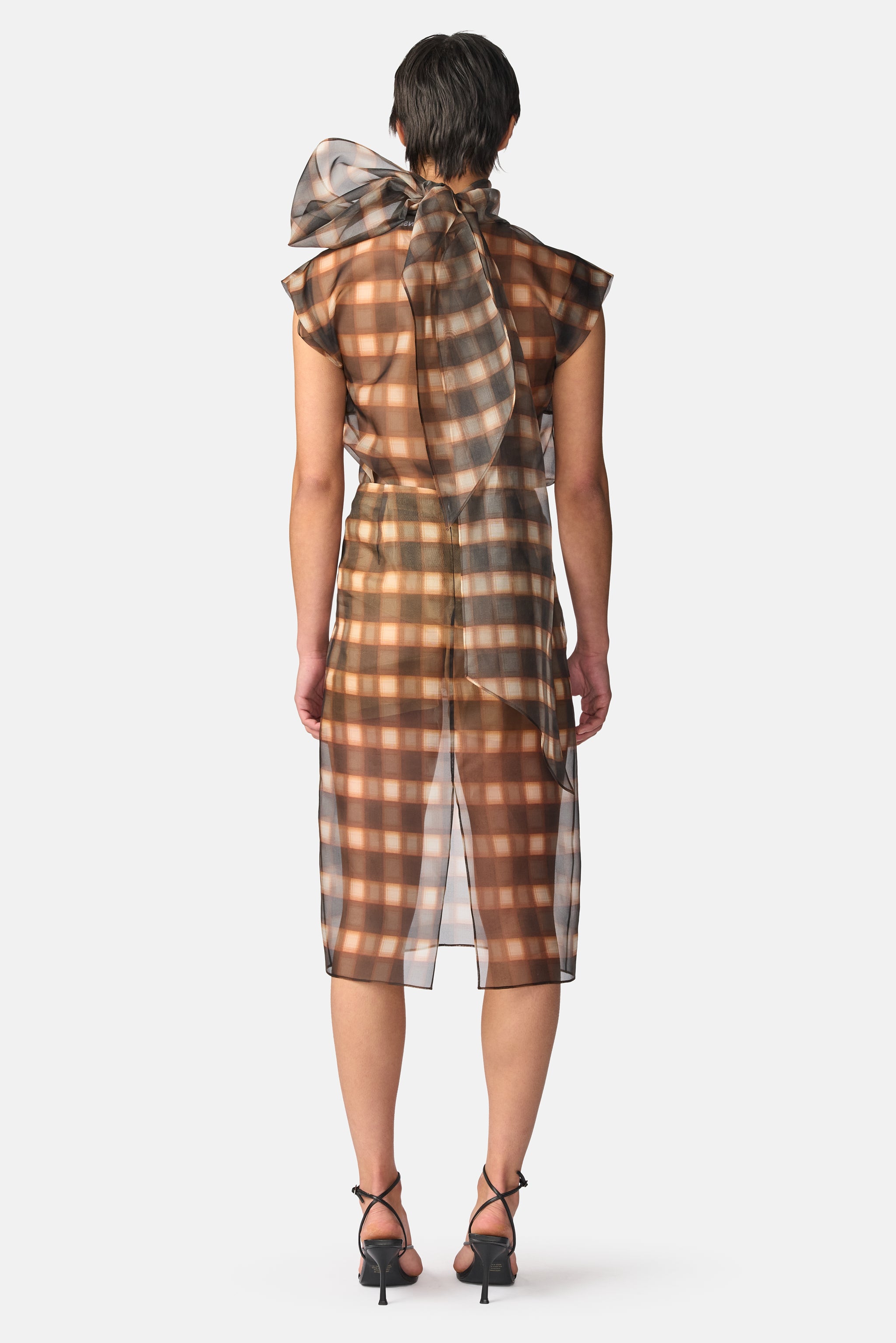 Plaid Organza Skirt