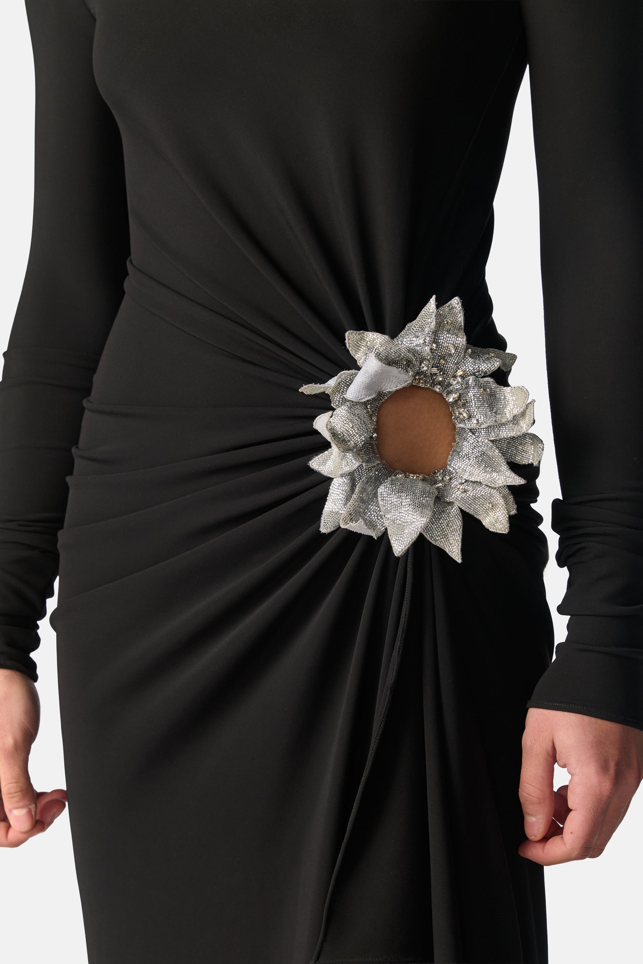 Drape Cutout Dress