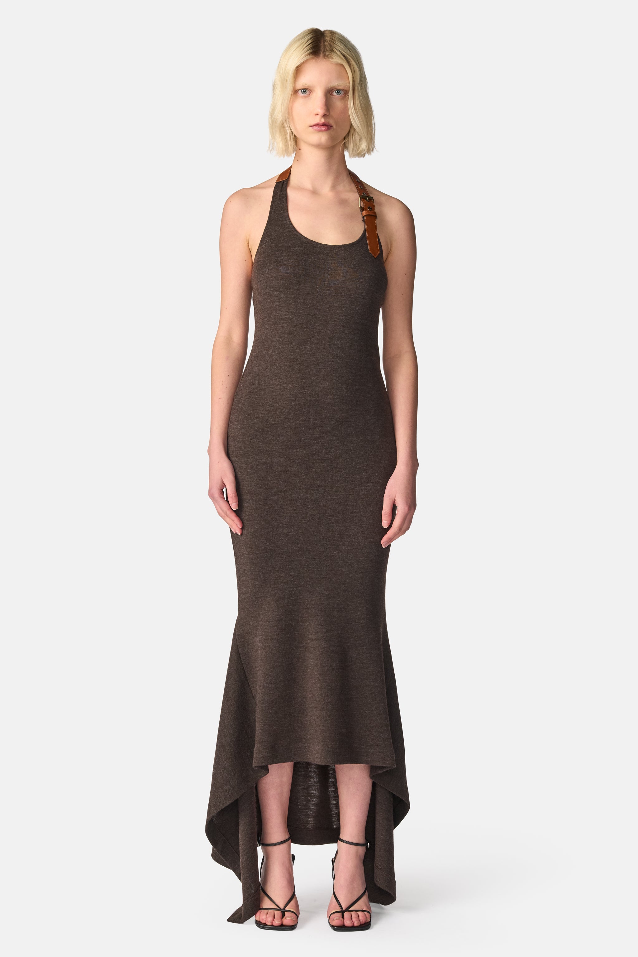 Leather Belt Dress
