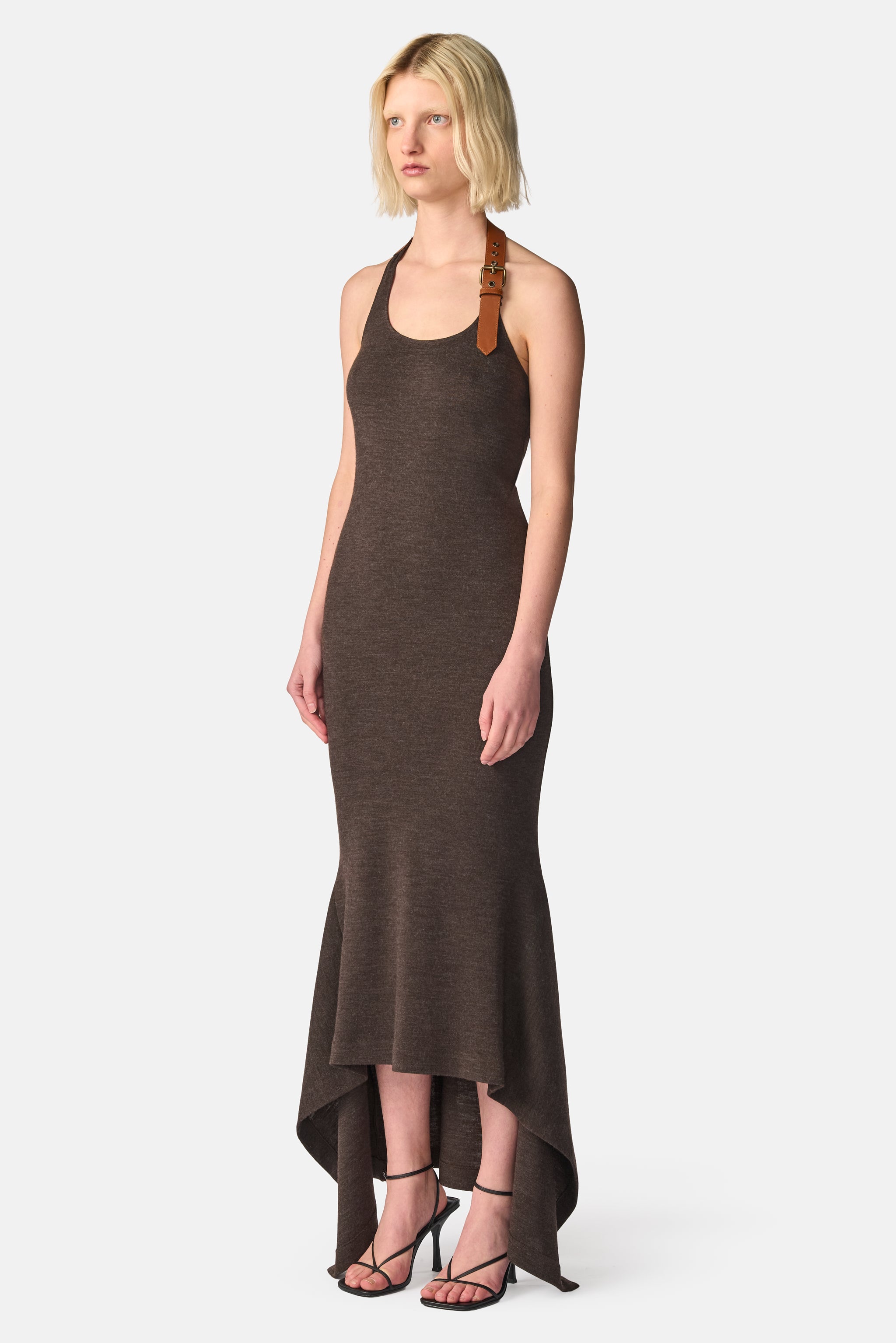 Leather Belt Dress