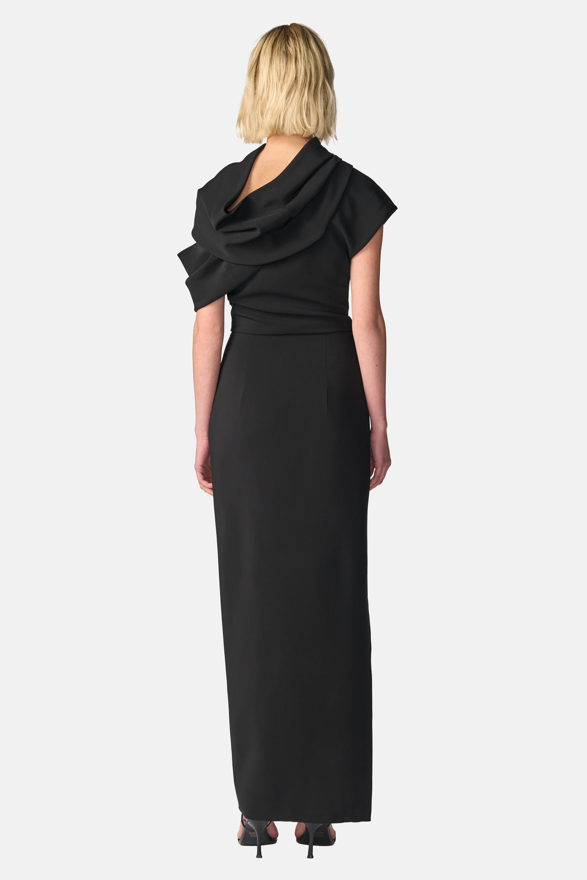Tube Neck Drape Dress