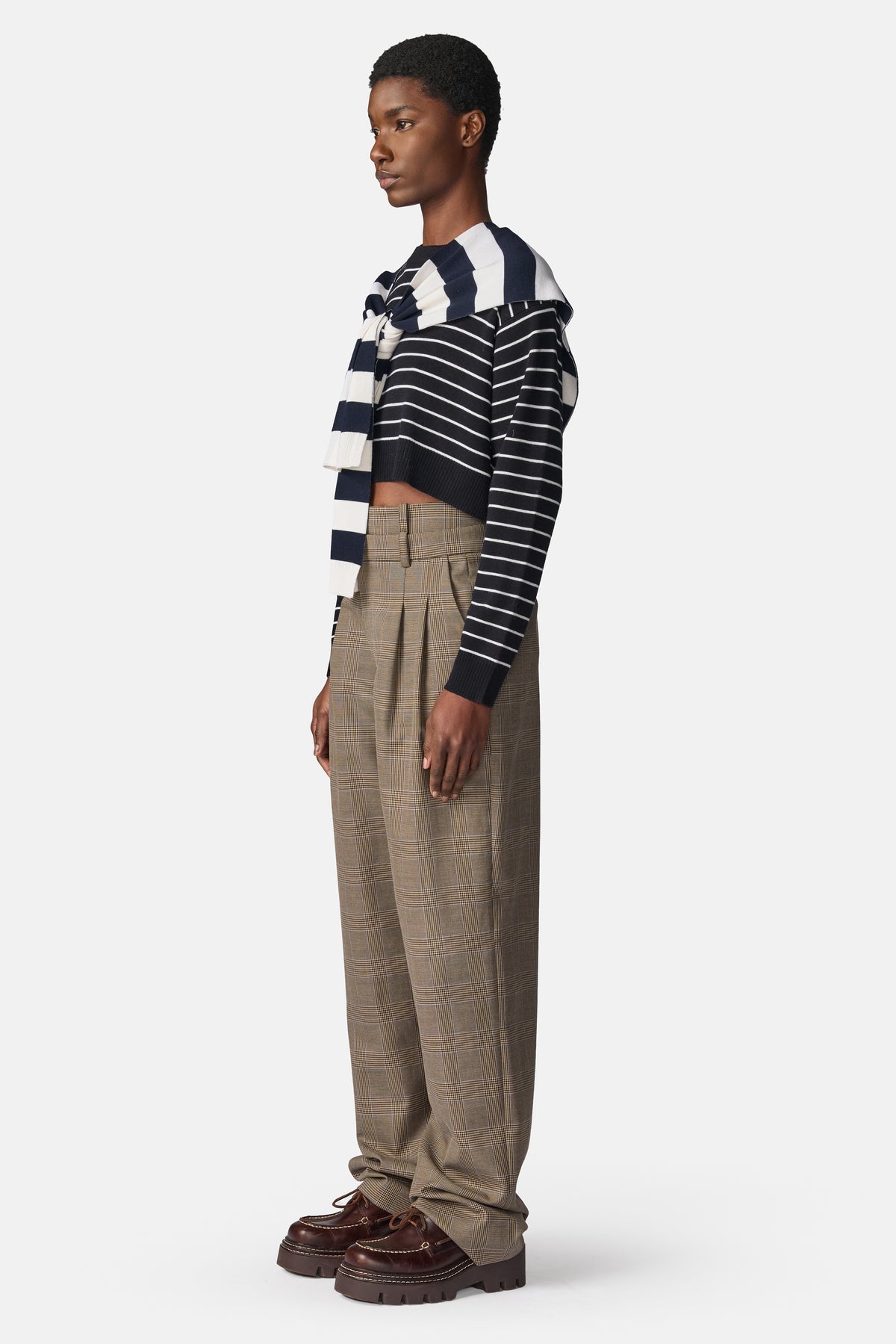 Stripe Cropped Sweater
