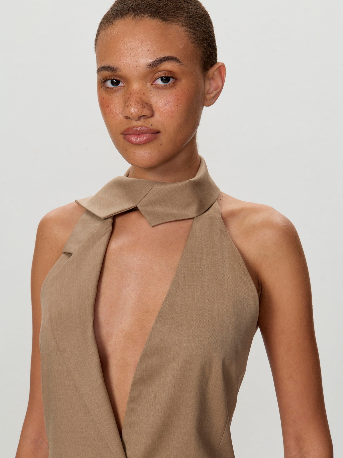 Lapel Tie Vest