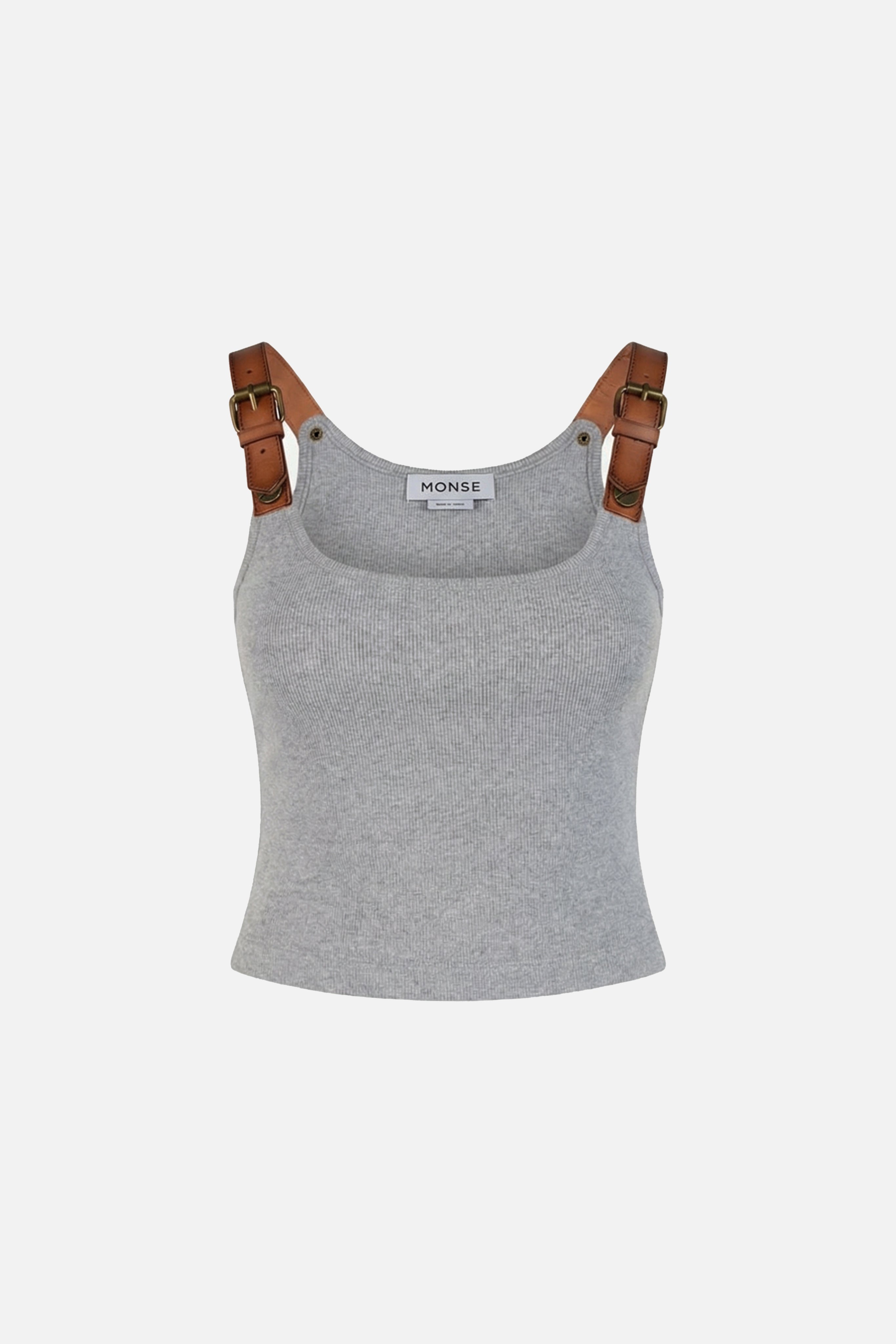 Leather Harness Tank Top