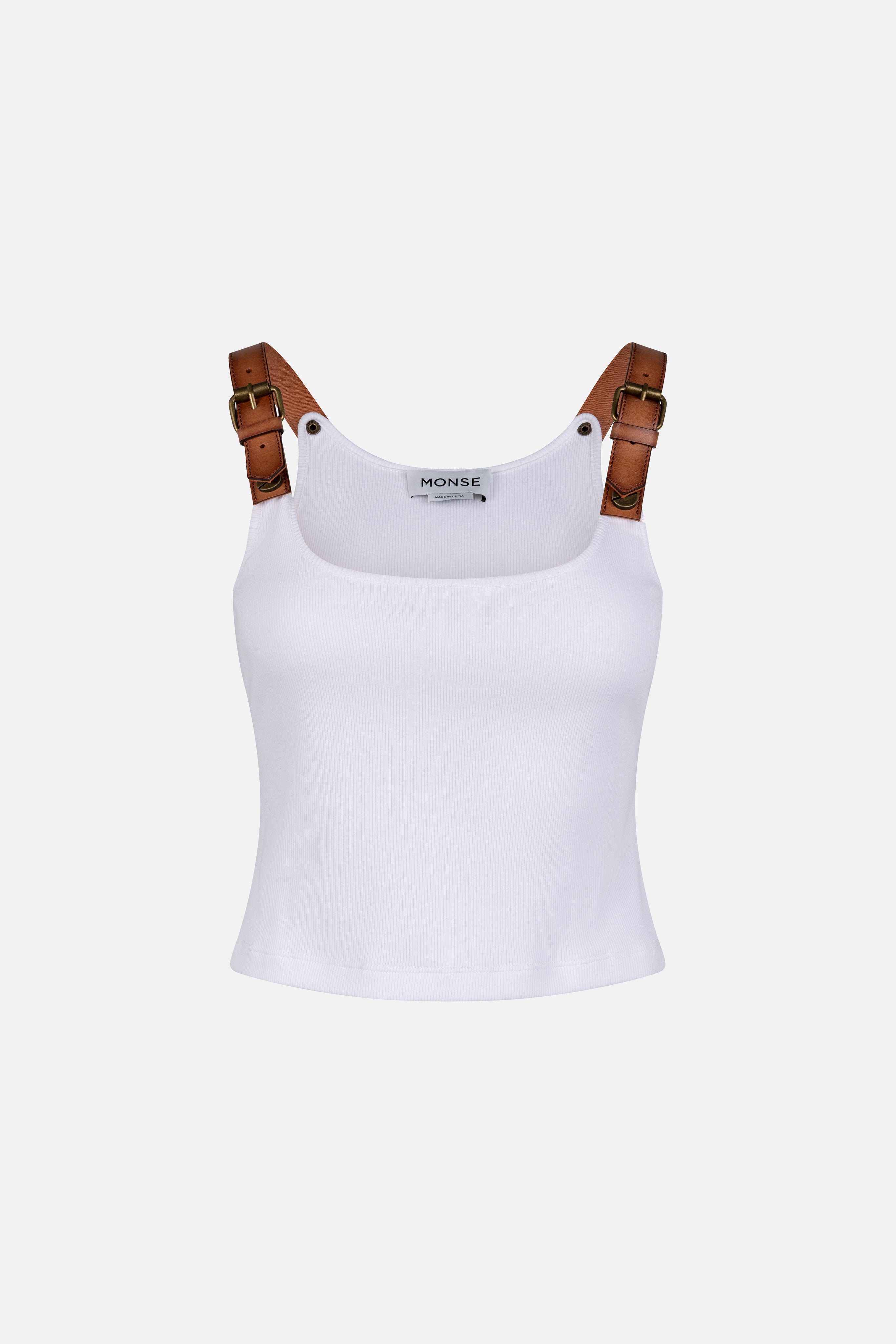 Leather Harness Tank Top
