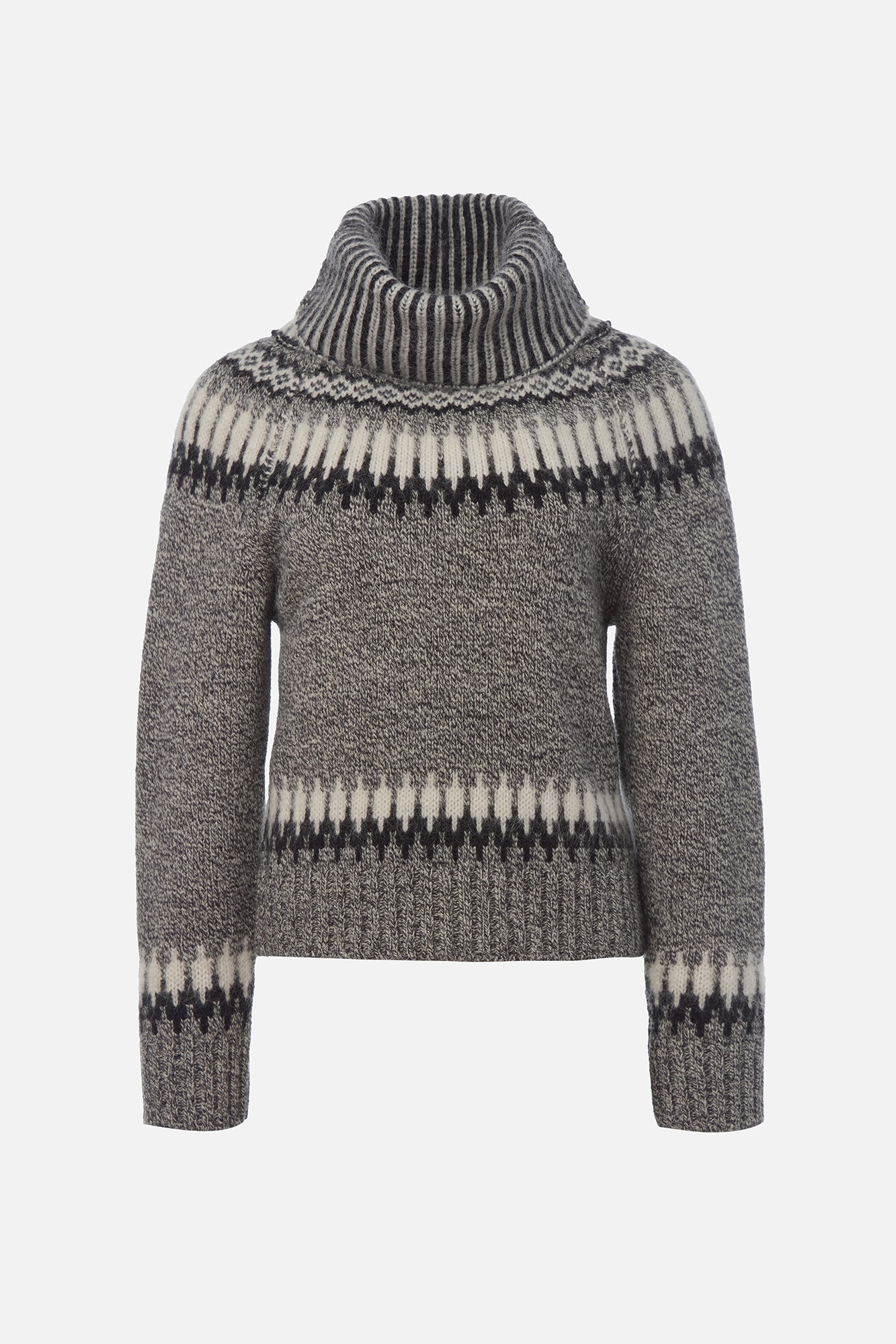 Fair Isle Turtleneck Sweater