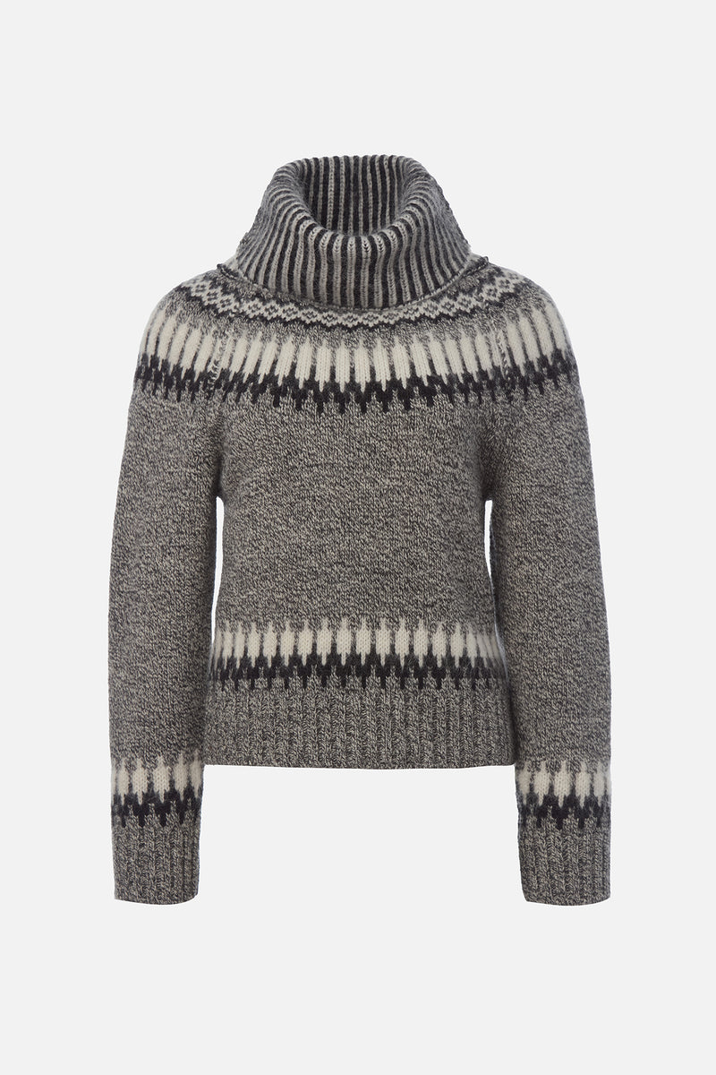Fair Isle Turtleneck Sweater