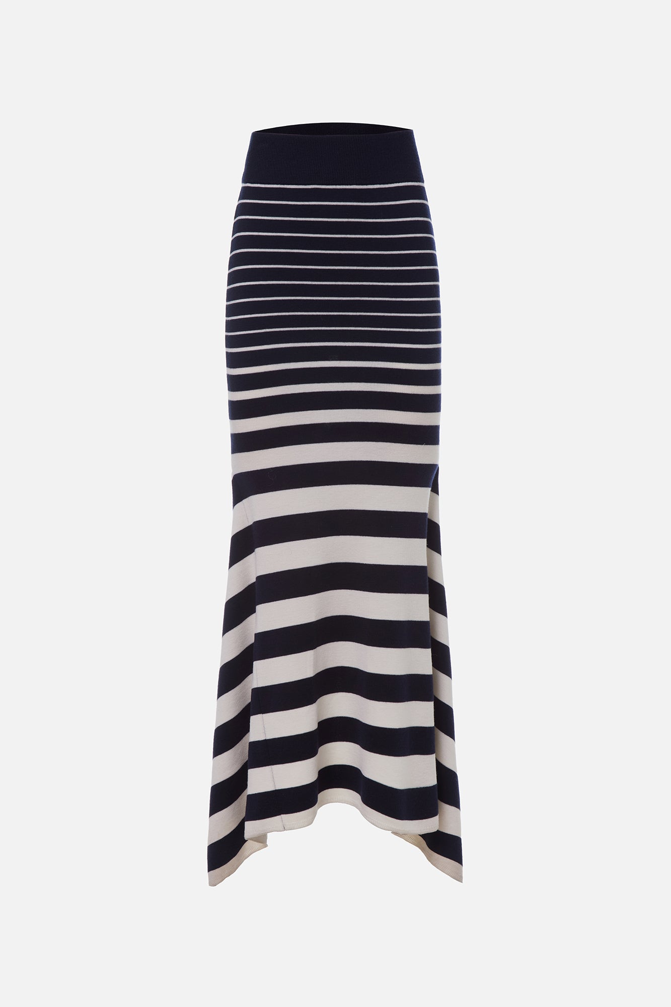 Ombre Stripe High Waist Knit Skirt